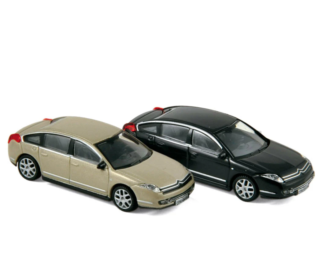 Citroën C6 2005 Beige métallisé/Rouge foncé 1/87