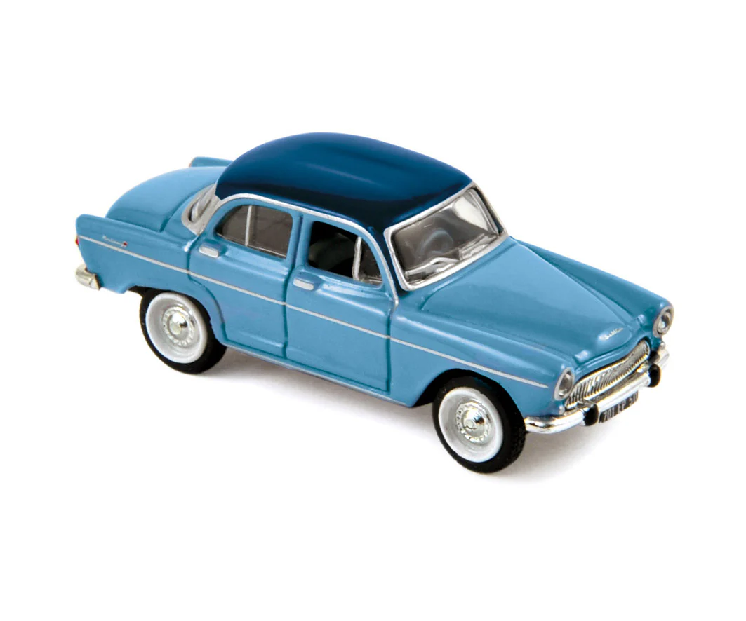 Simca Aronde P60 1962 Pervenche Bleu&Leman Bleu 1/87