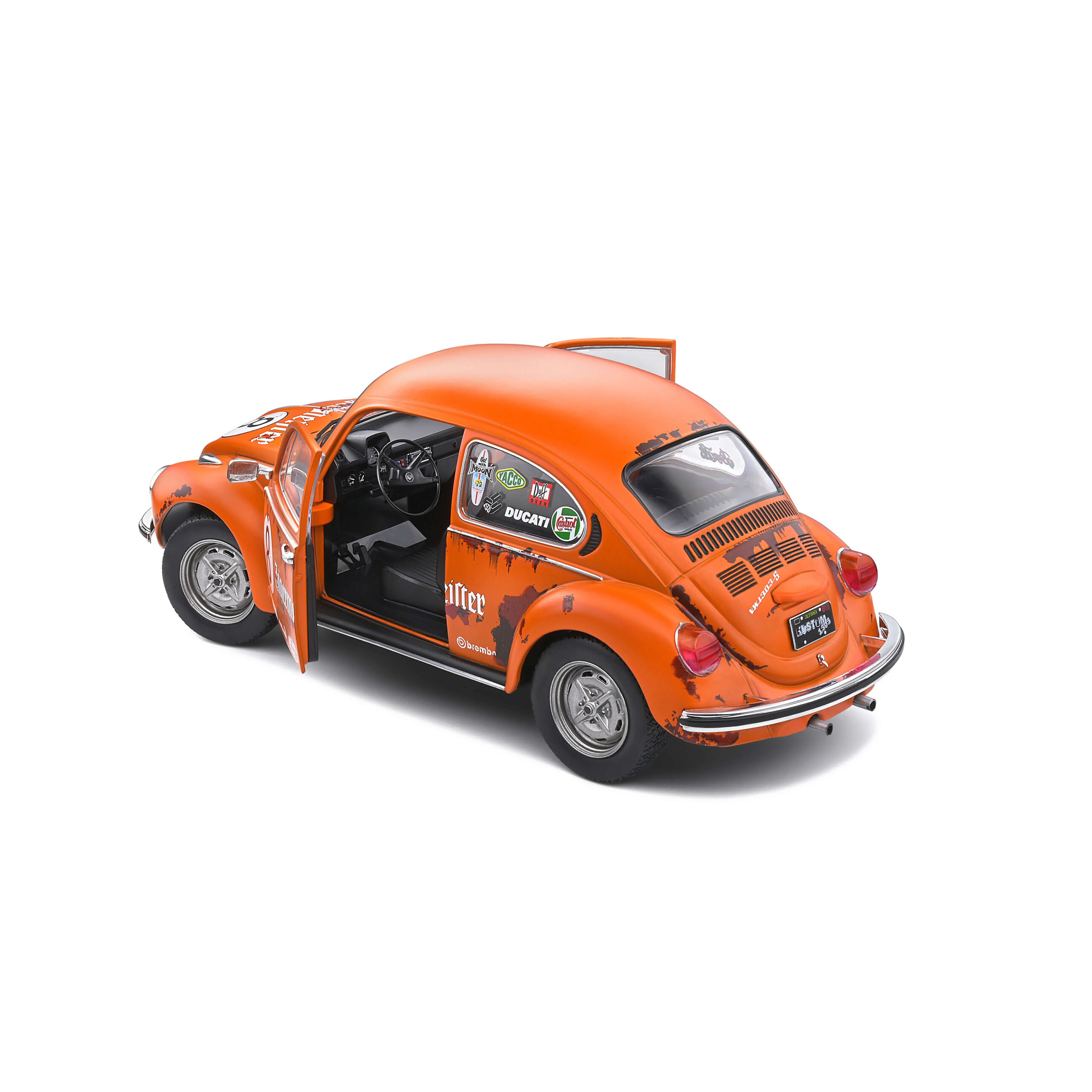 VW Coccinelle 1303 Jaeger Tribute Orange 1974 1/18 - Image 5