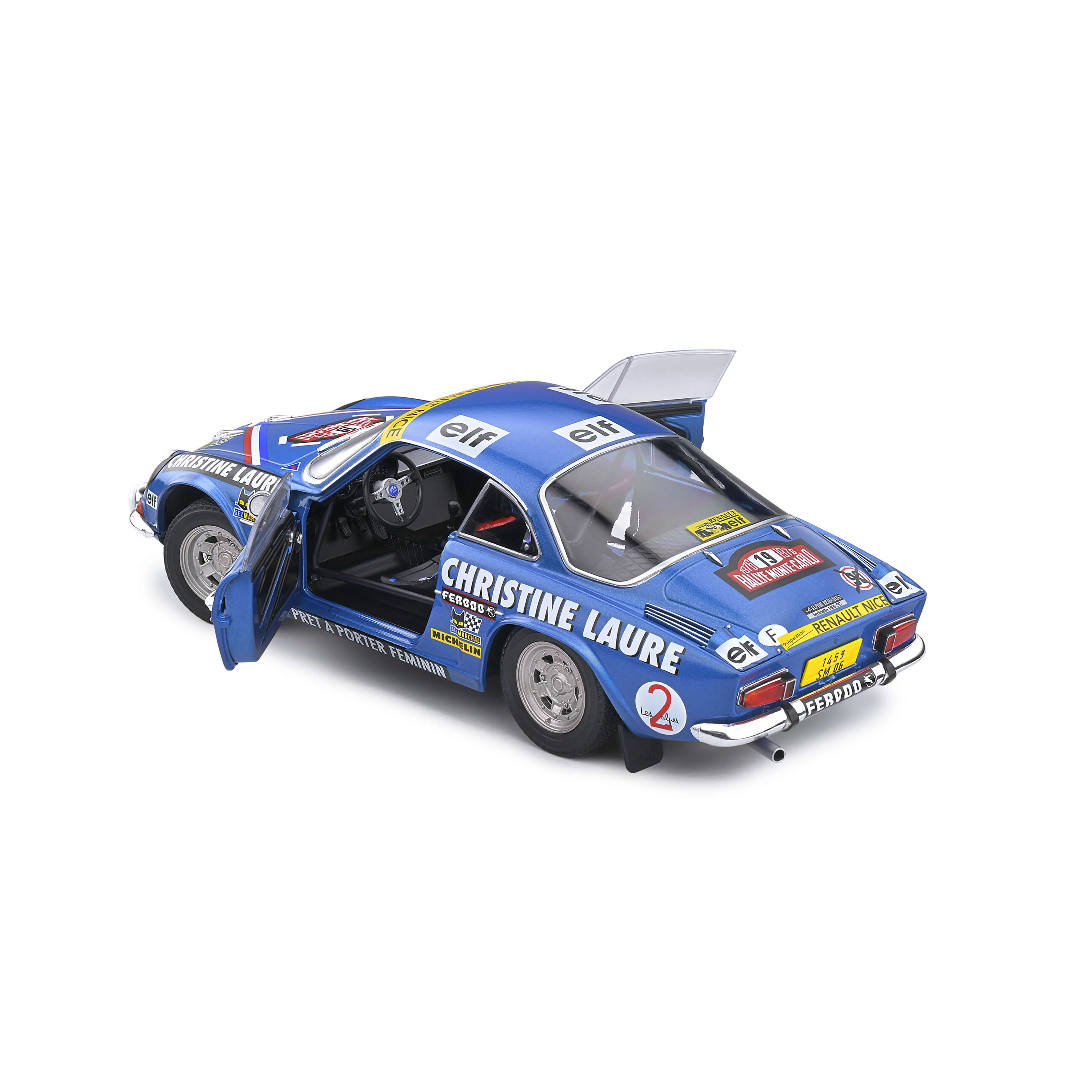 Alpine A110 1600S Bleu N°19 Mouton/Conconi WRC 1976 1/18 - Image 5