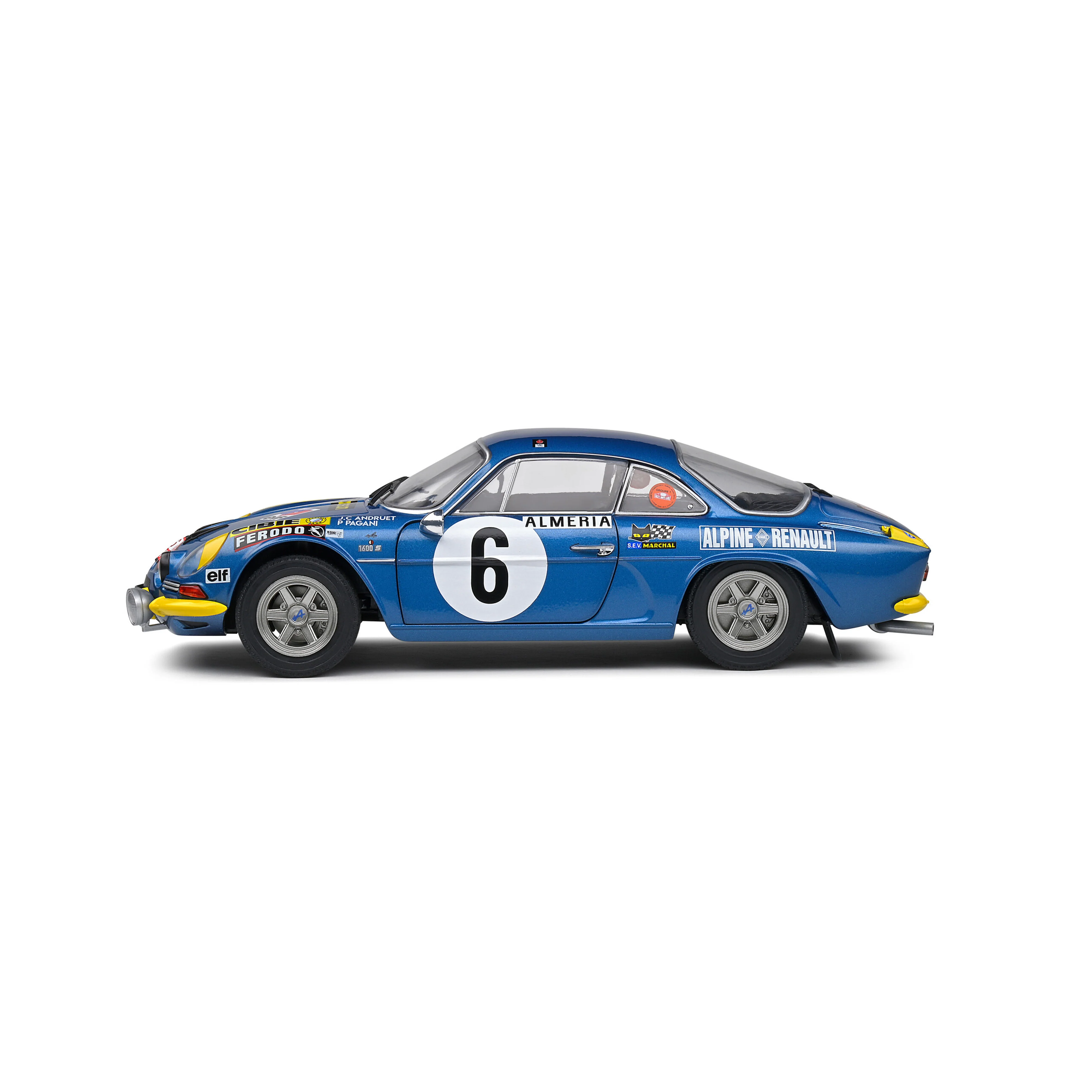 Alpine A110 1600S Bleu N°6 Andruet/Pagani Rallye MonteCarlo 1972 1/18 - Image 2