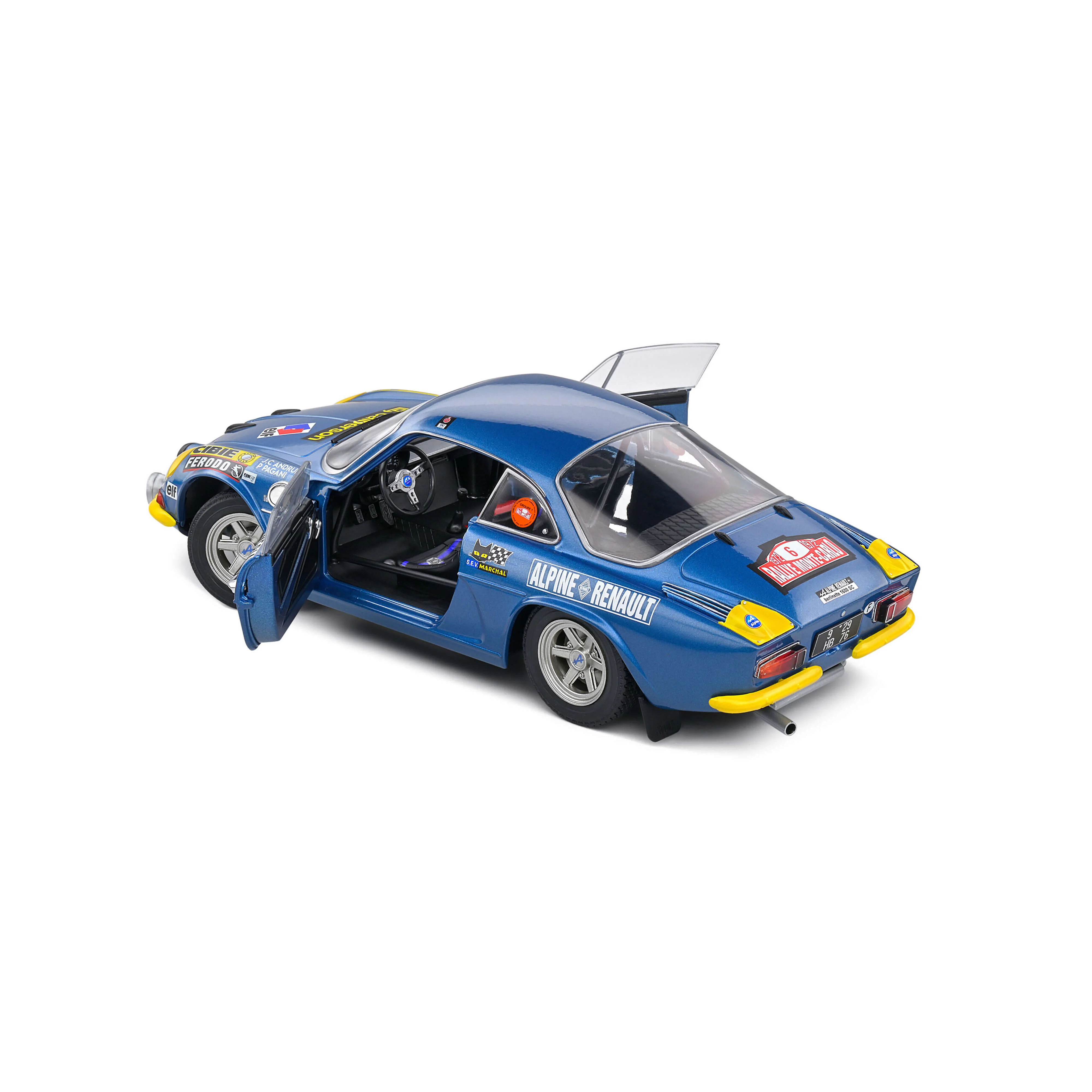Alpine A110 1600S Bleu N°6 Andruet/Pagani Rallye MonteCarlo 1972 1/18 - Image 5