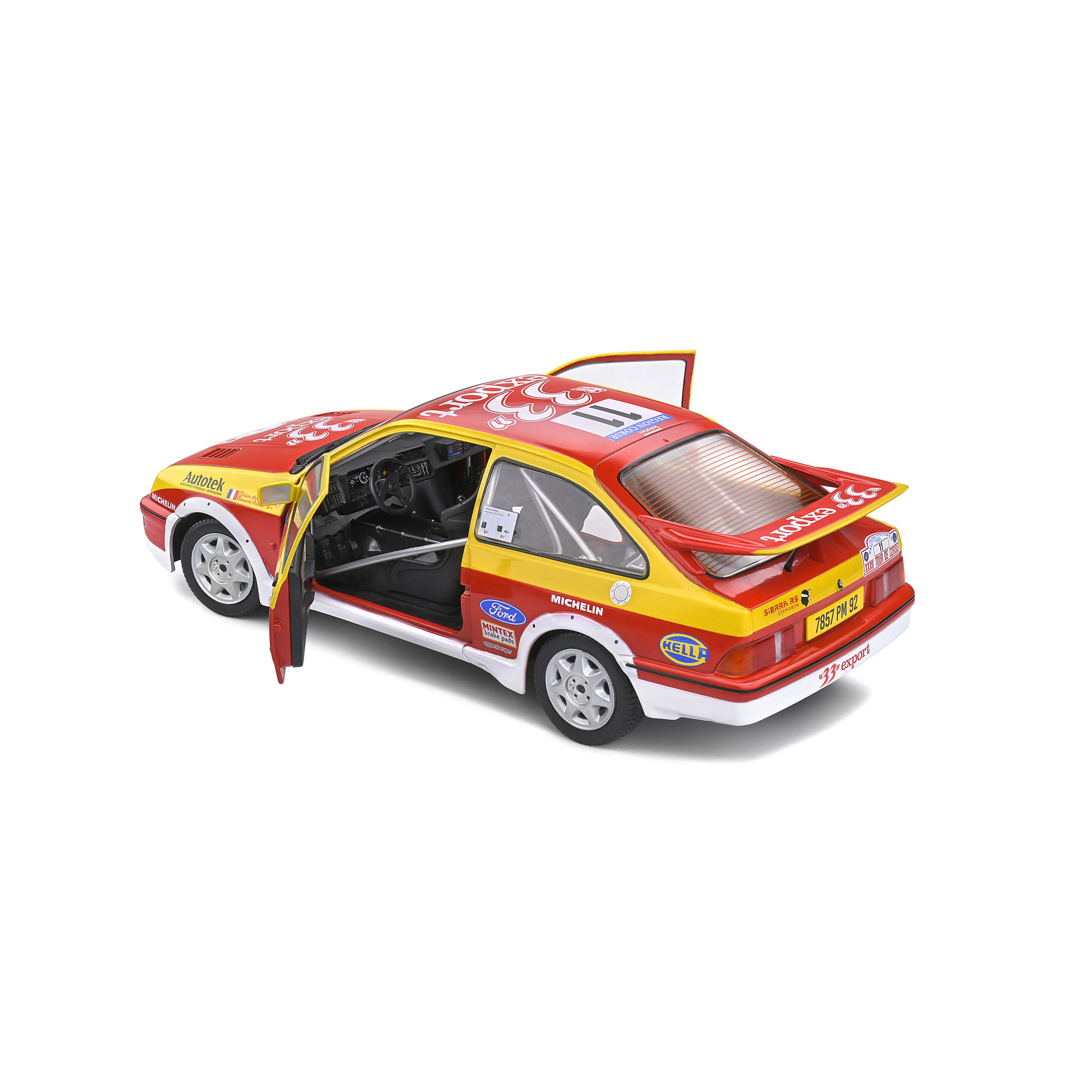 Ford Sierra RS 500 Rouge N°11 Auriol/Ocelli Tour de Corse 1987 1/18 - Image 5