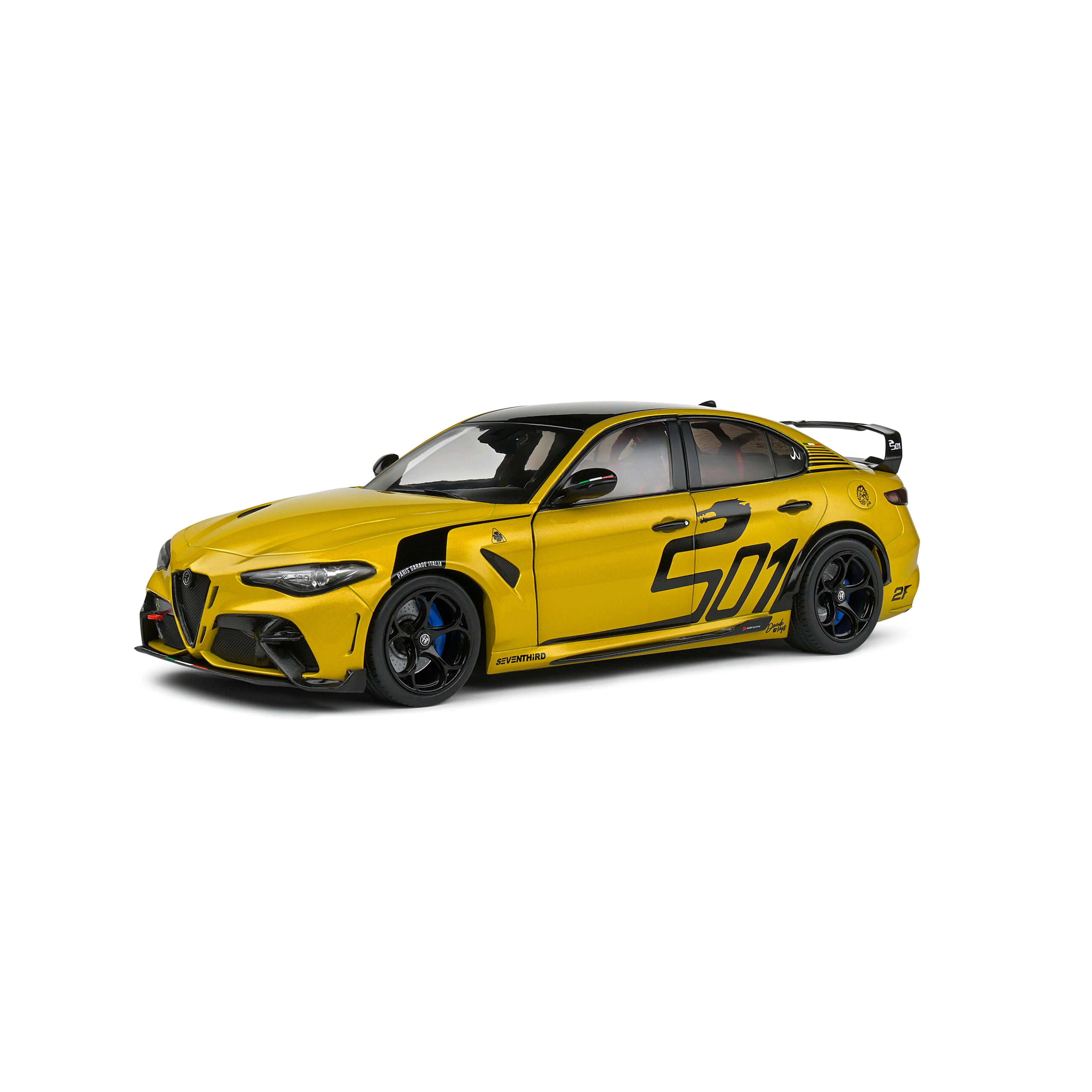 Alfa Romeo Giulia GTA Nagemaakt Jaune 2022 1/18