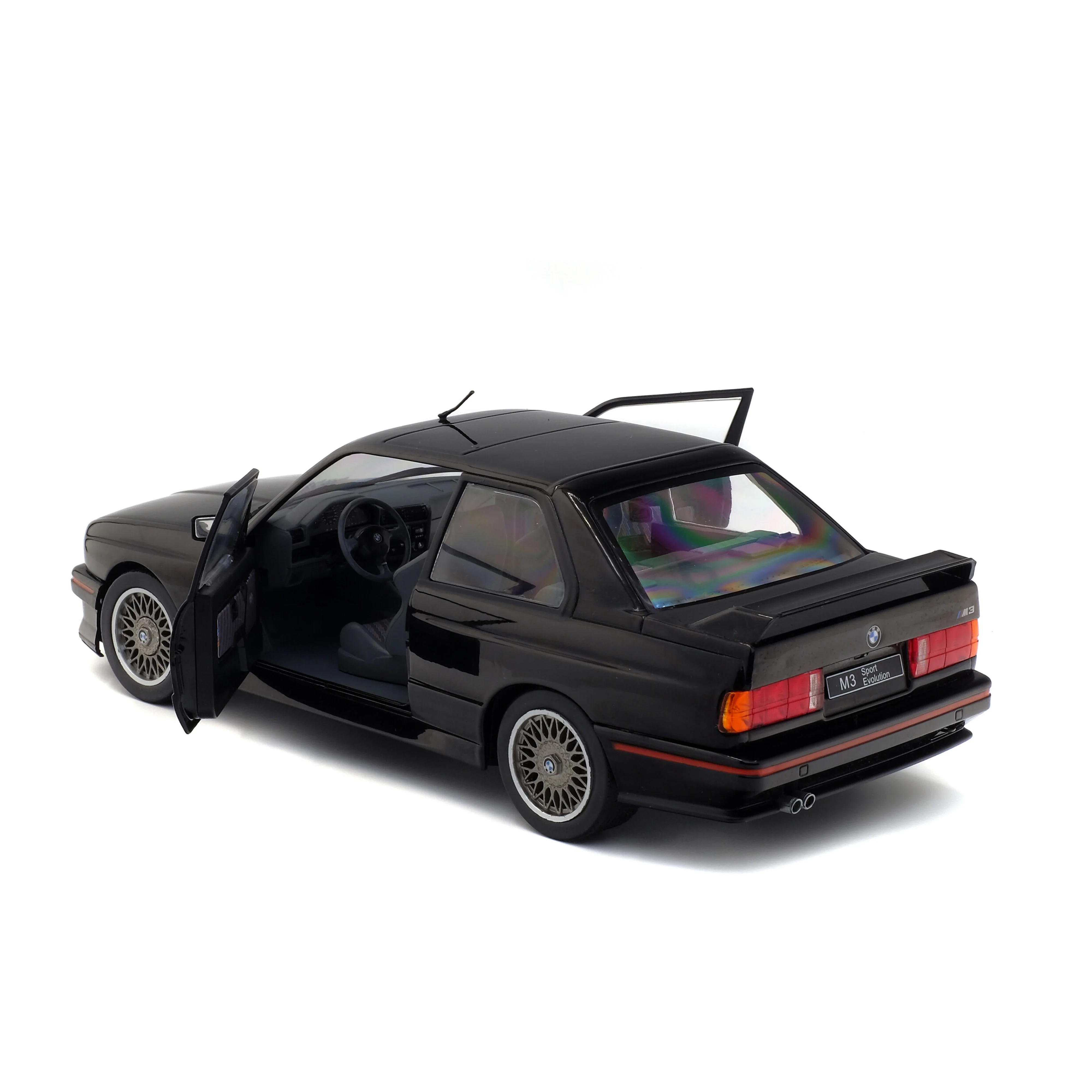 BMW E30 M3 Sport EVO Noir 1990 1/18 - Image 5