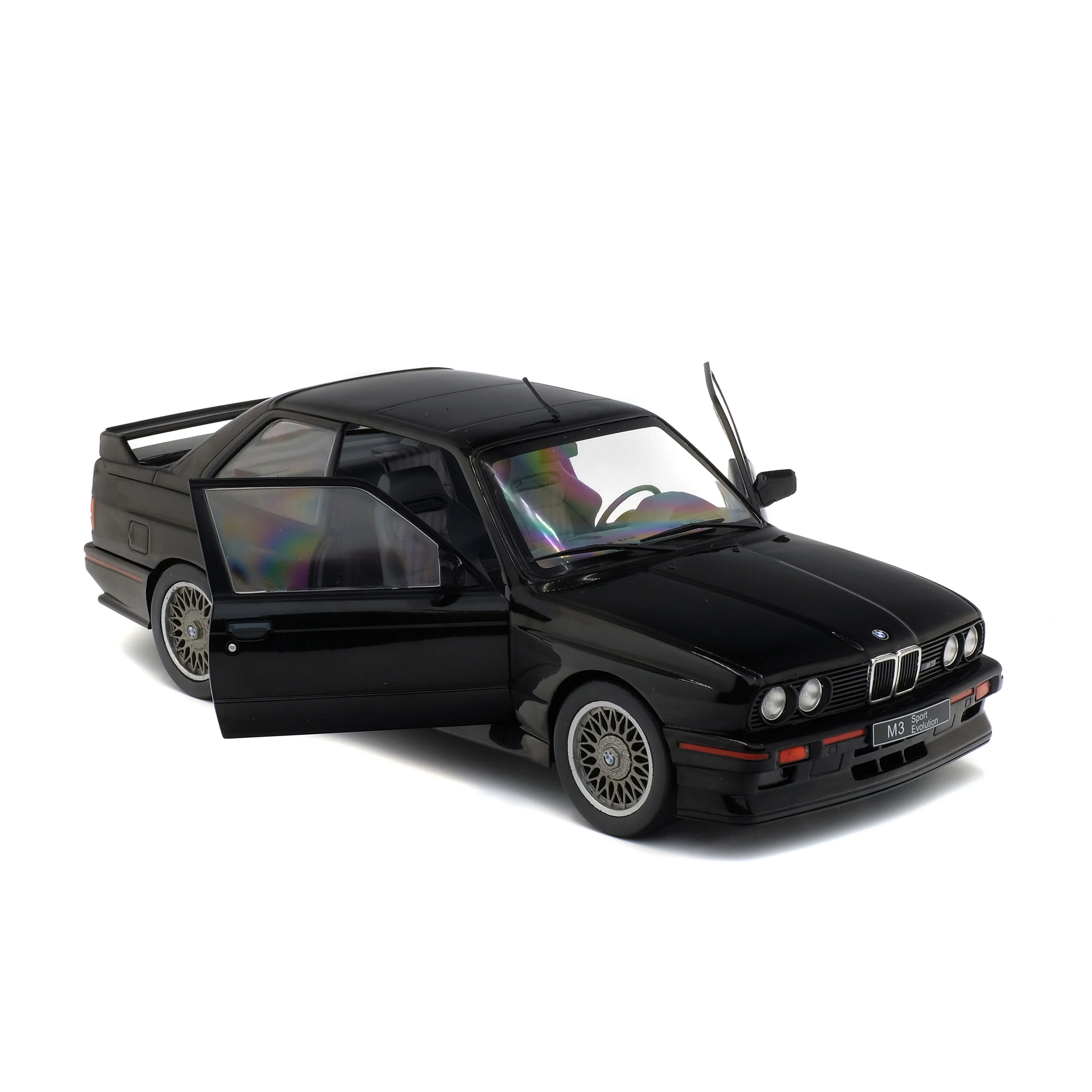 BMW E30 M3 Sport EVO Noir 1990 1/18 - Image 6