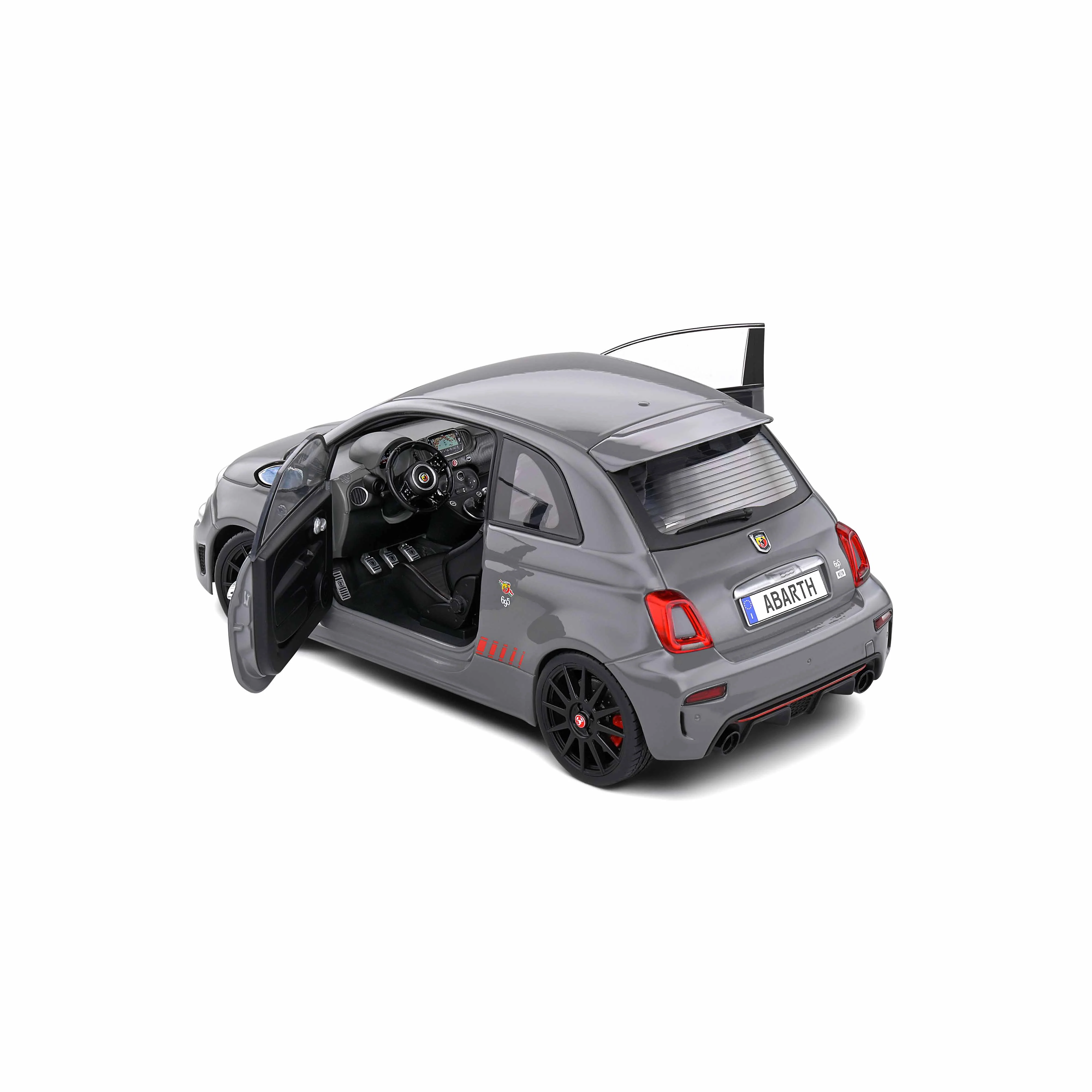 Fiat 695 Abarth XSR Edition Yamaha Record Gris 2022 1/18 - Image 5