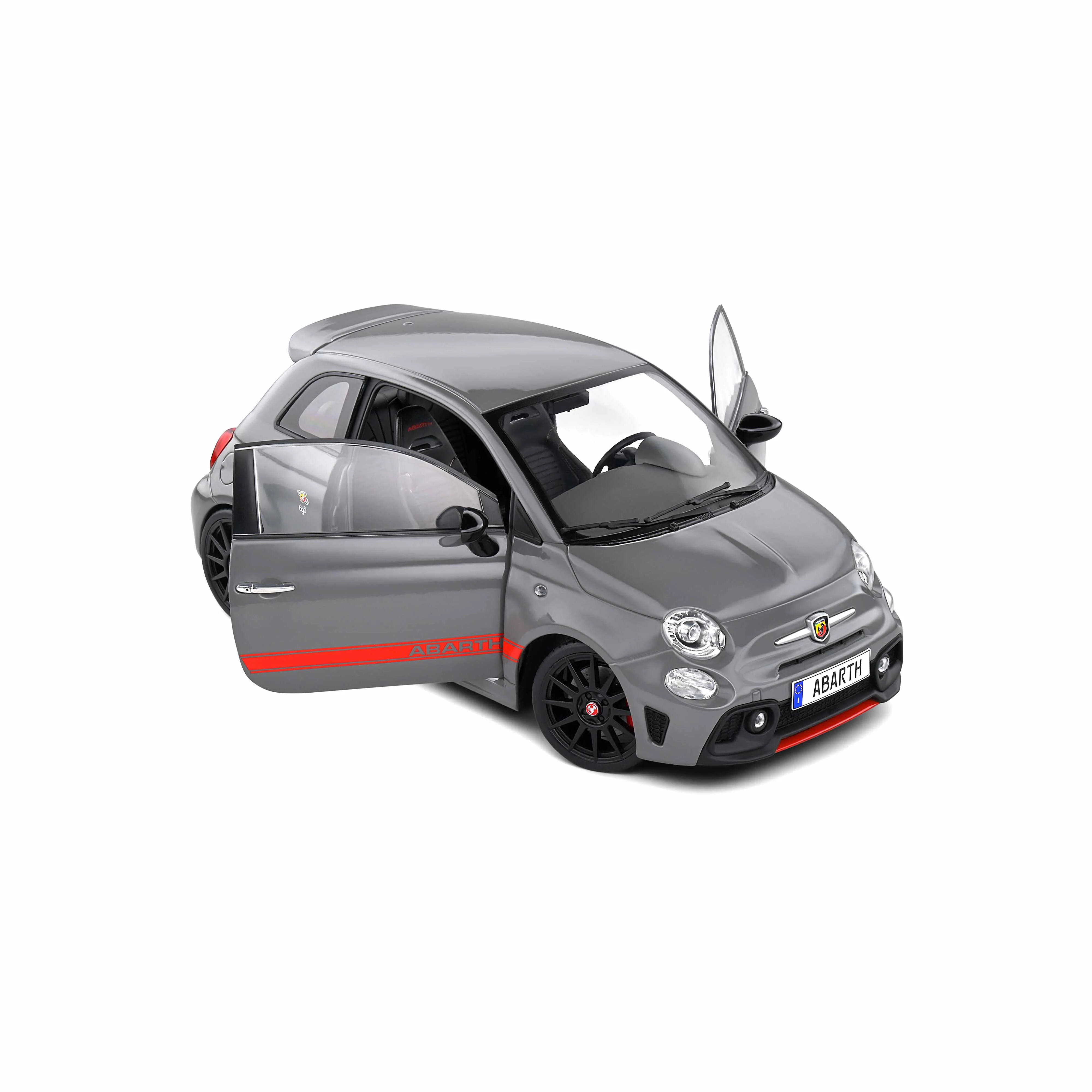 Fiat 695 Abarth XSR Edition Yamaha Record Gris 2022 1/18 - Image 6