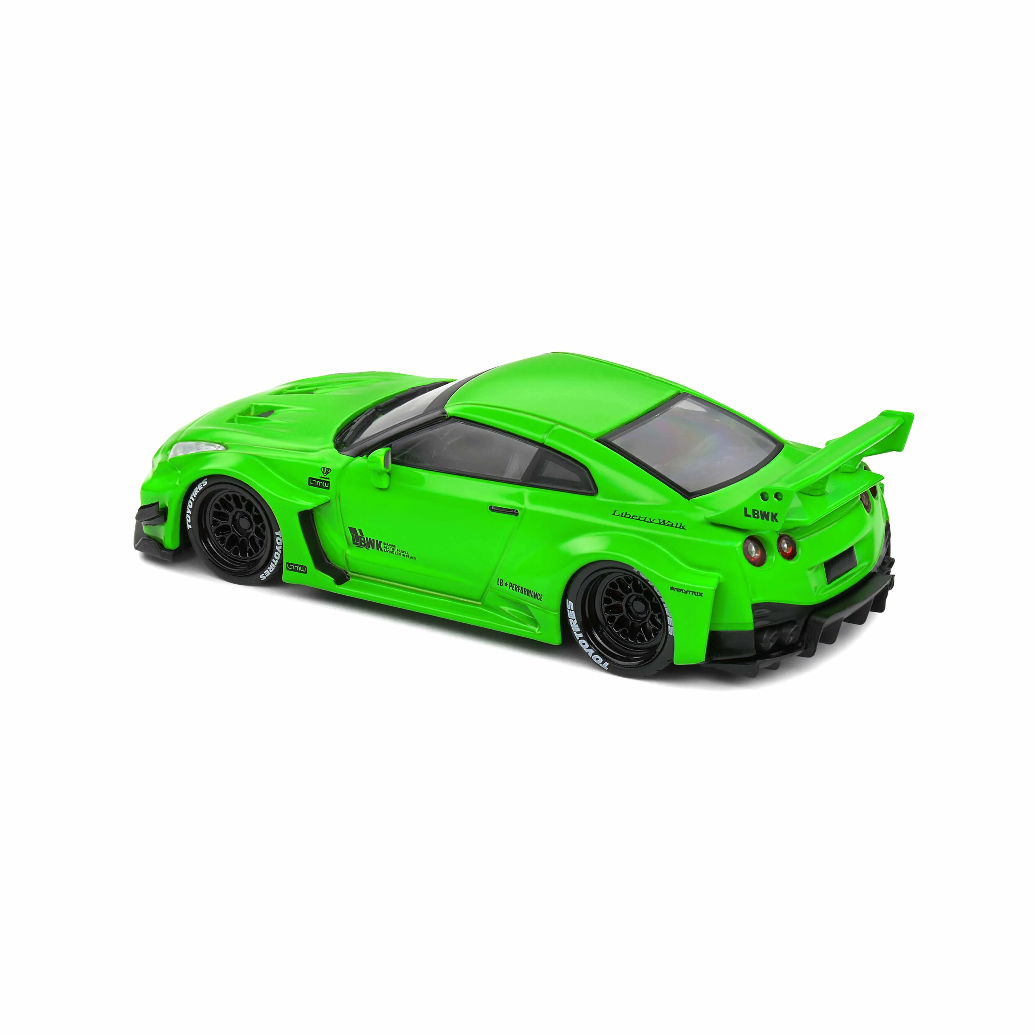 Nissan GT-R35 LBWK Silhouette Vert Acide 2020 1/43 - Image 5