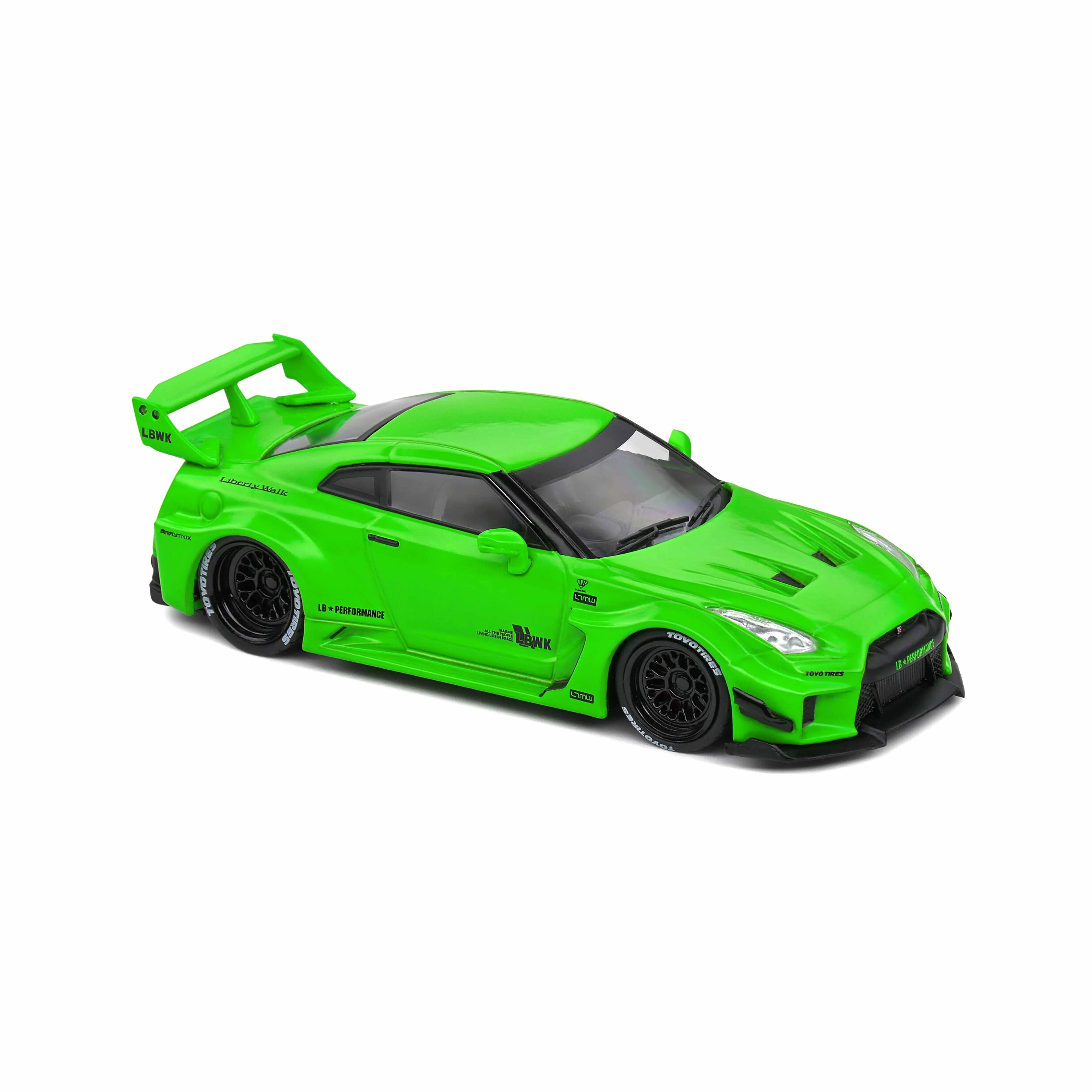 Nissan GT-R35 LBWK Silhouette Vert Acide 2020 1/43 - Image 6