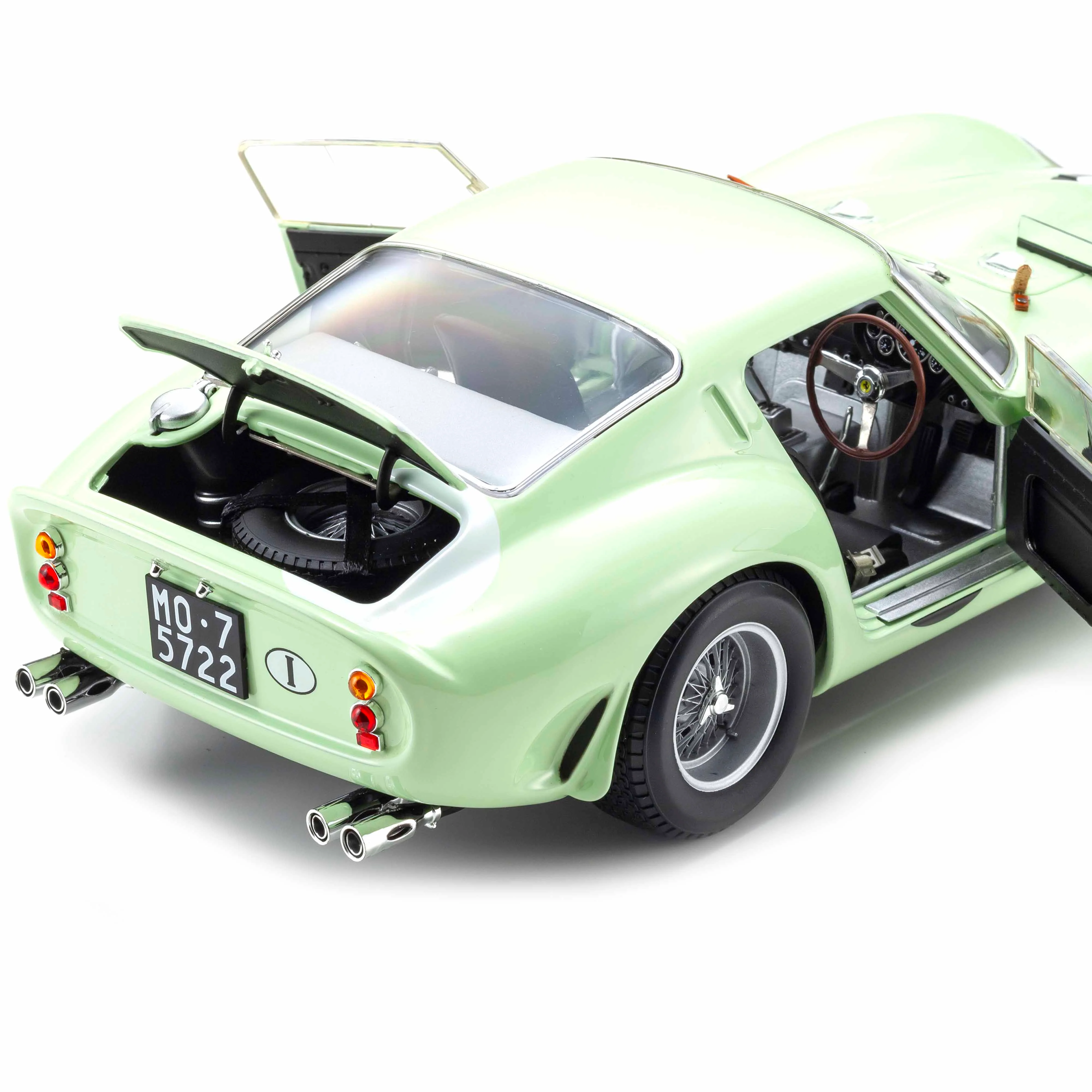 Ferrari 250 GTO 1962 Goodwood Tourist Trophy Vert Clair N°15 1/18 - Image 10