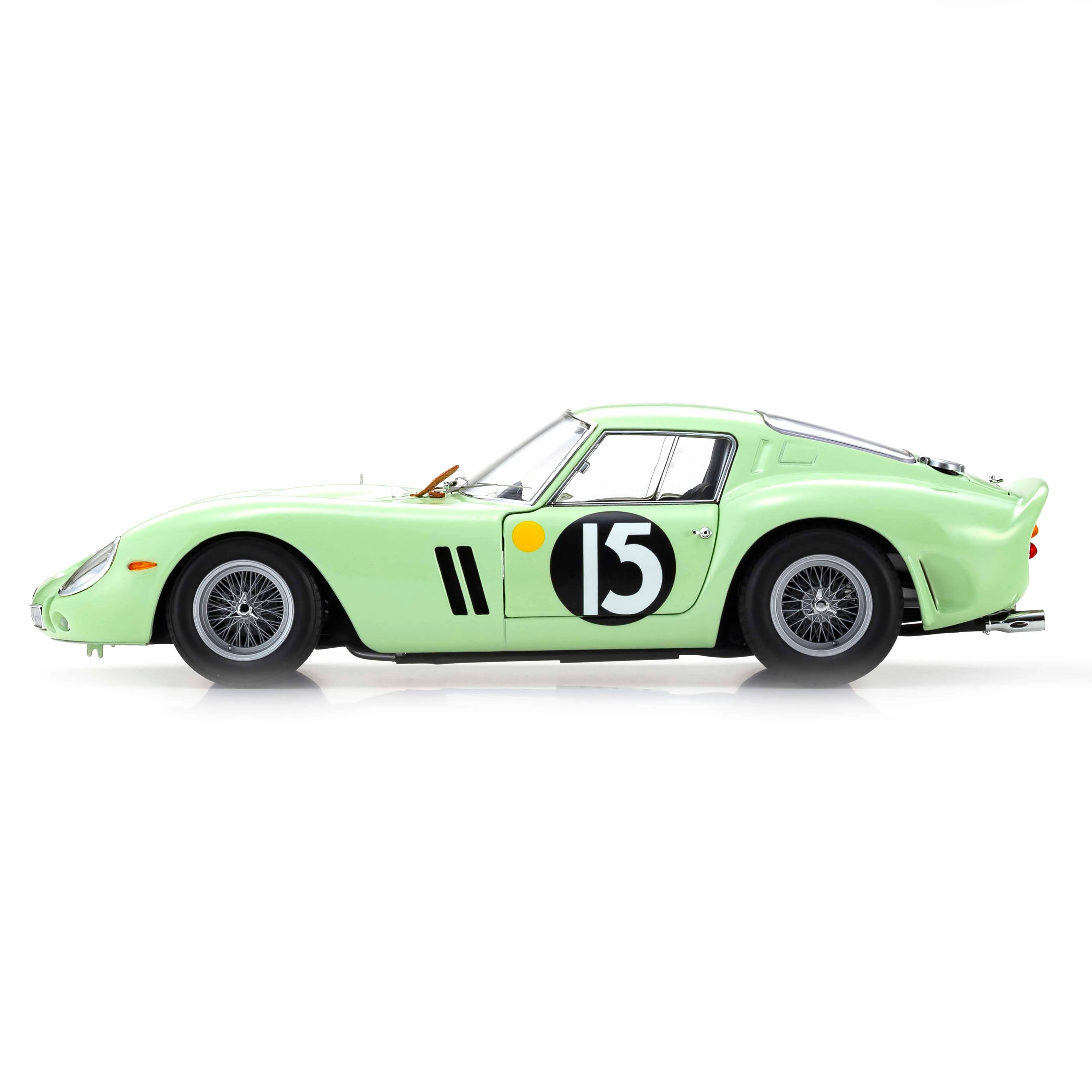 Ferrari 250 GTO 1962 Goodwood Tourist Trophy Vert Clair N°15 1/18 - Image 3