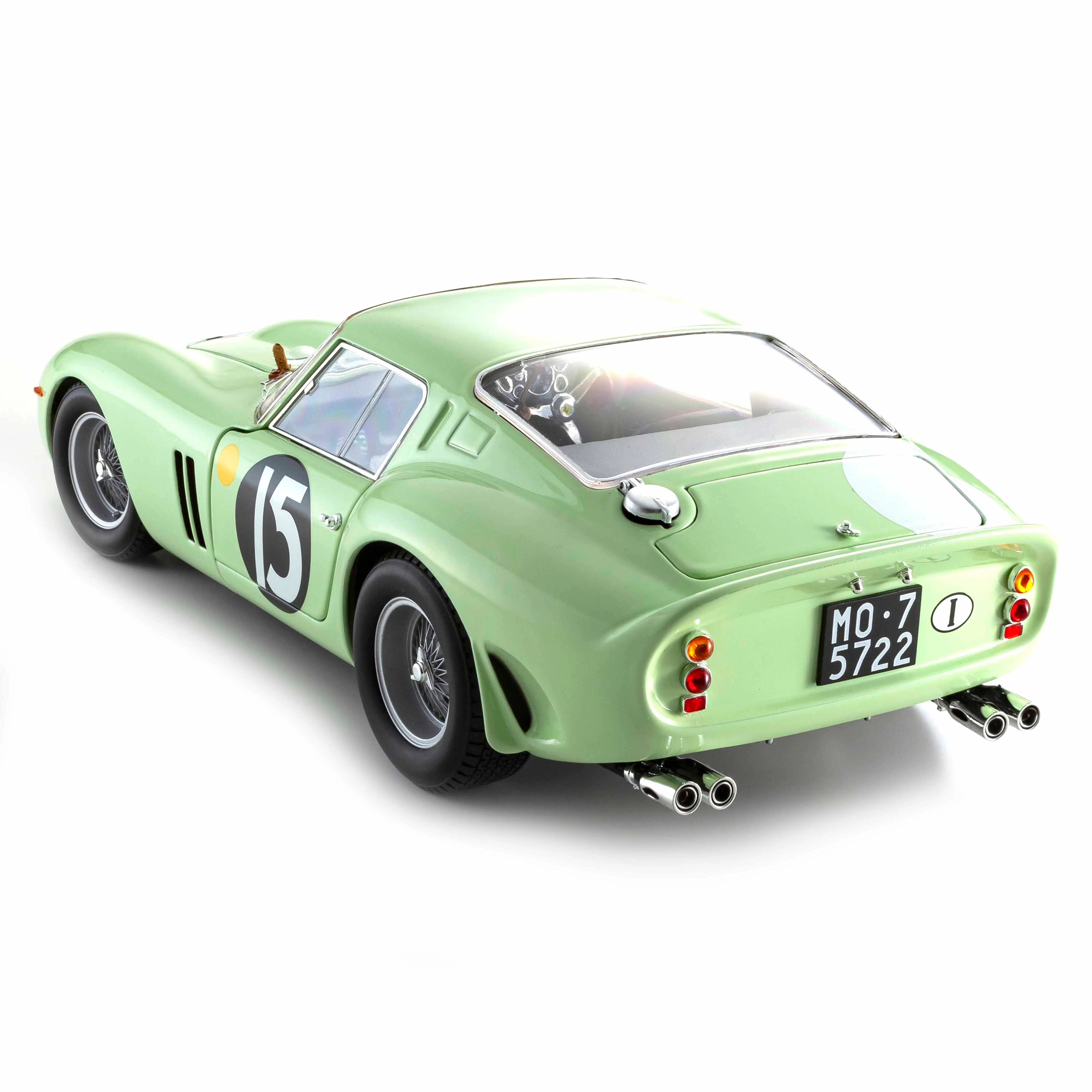 Ferrari 250 GTO 1962 Goodwood Tourist Trophy Vert Clair N°15 1/18 - Image 6