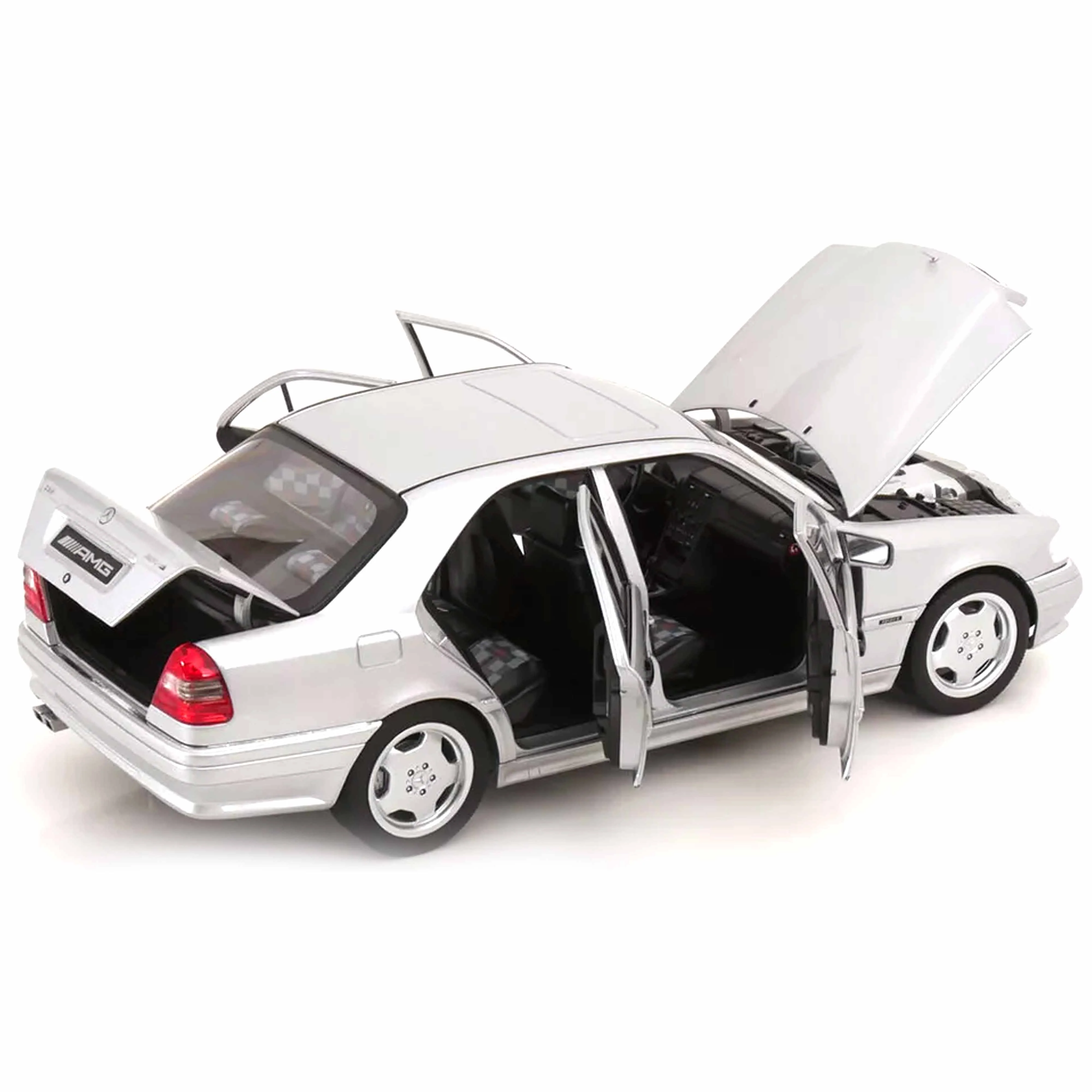 Mercedes-Benz C36 AMG 1993 Argent Brilliant 1/18 - Image 3