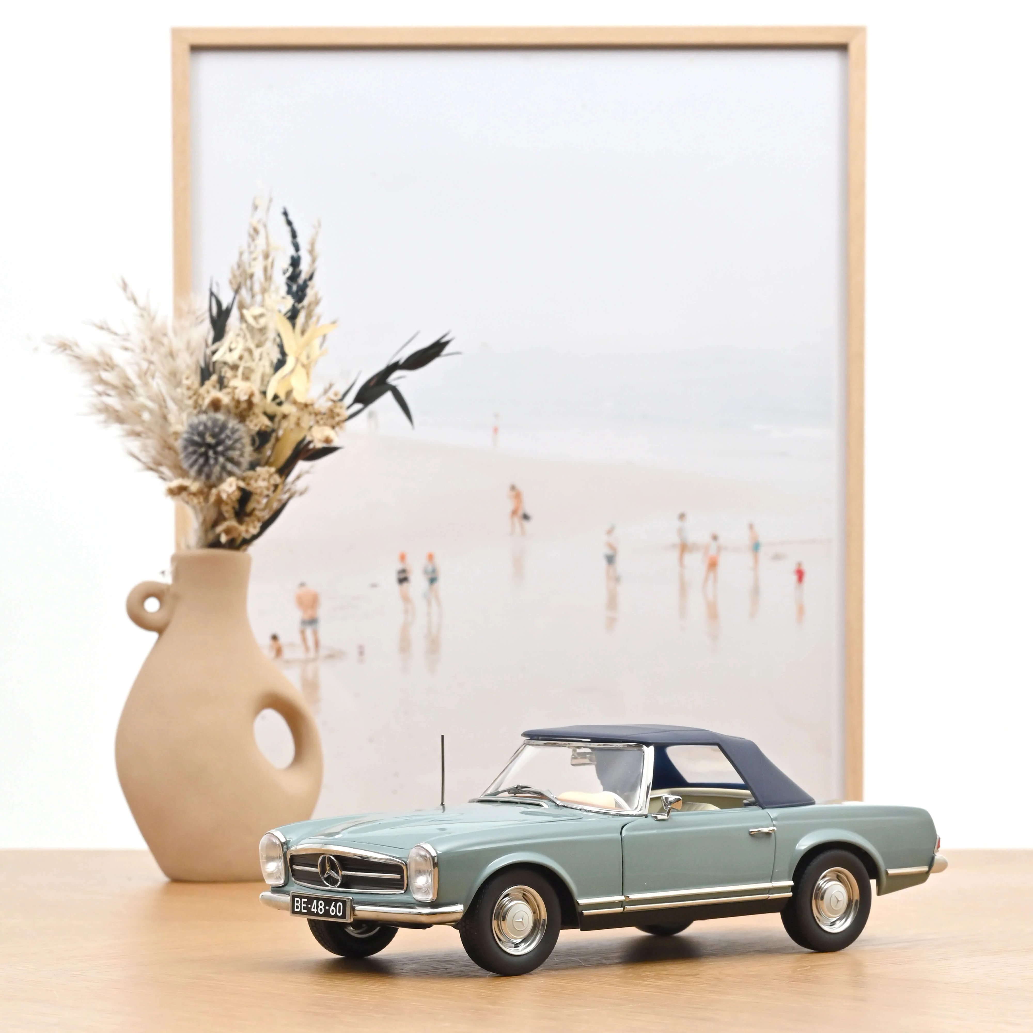 Mercedes-Benz 230 SL 1963 Bleu Horizon 1/18 - Image 2