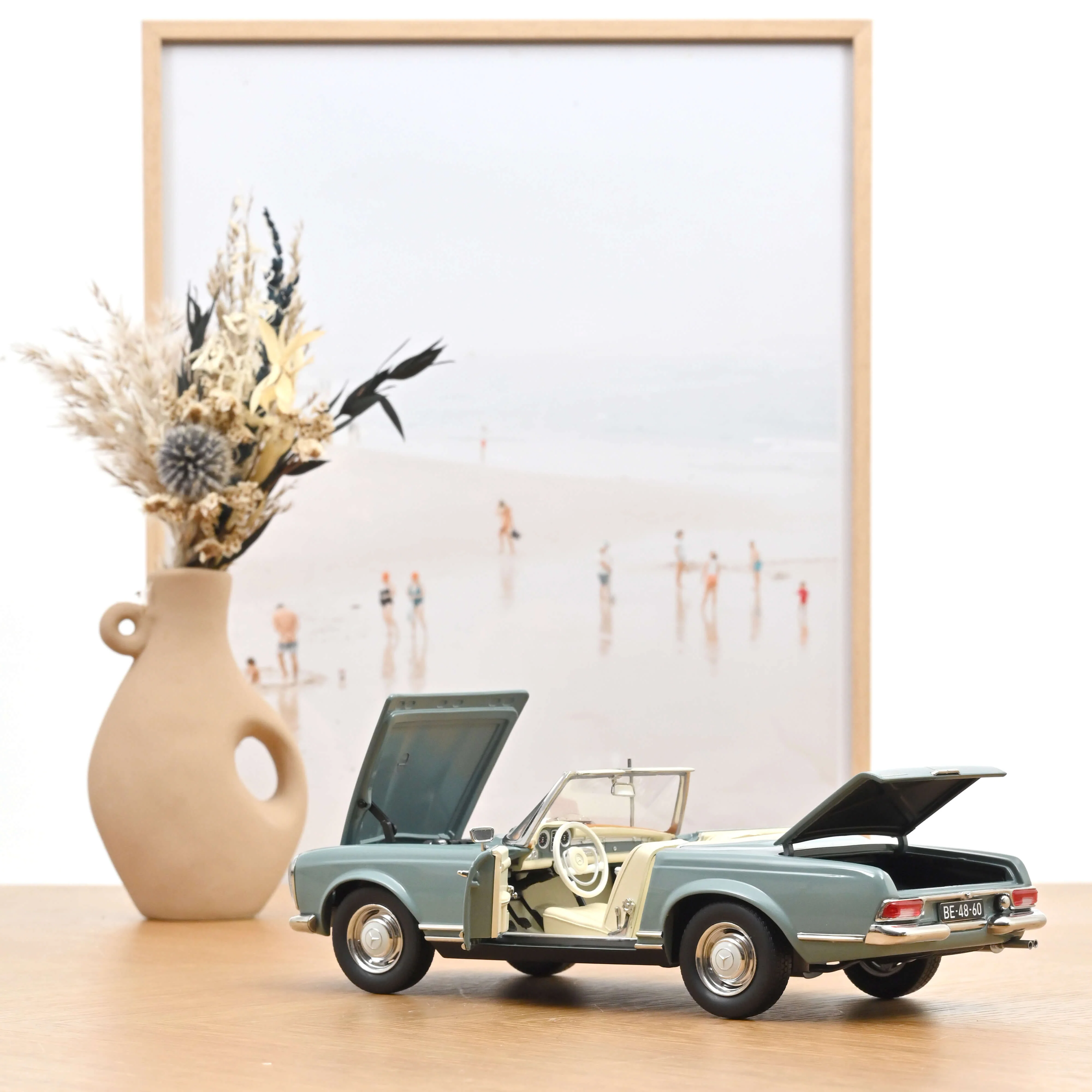 Mercedes-Benz 230 SL 1963 Bleu Horizon 1/18 - Image 3
