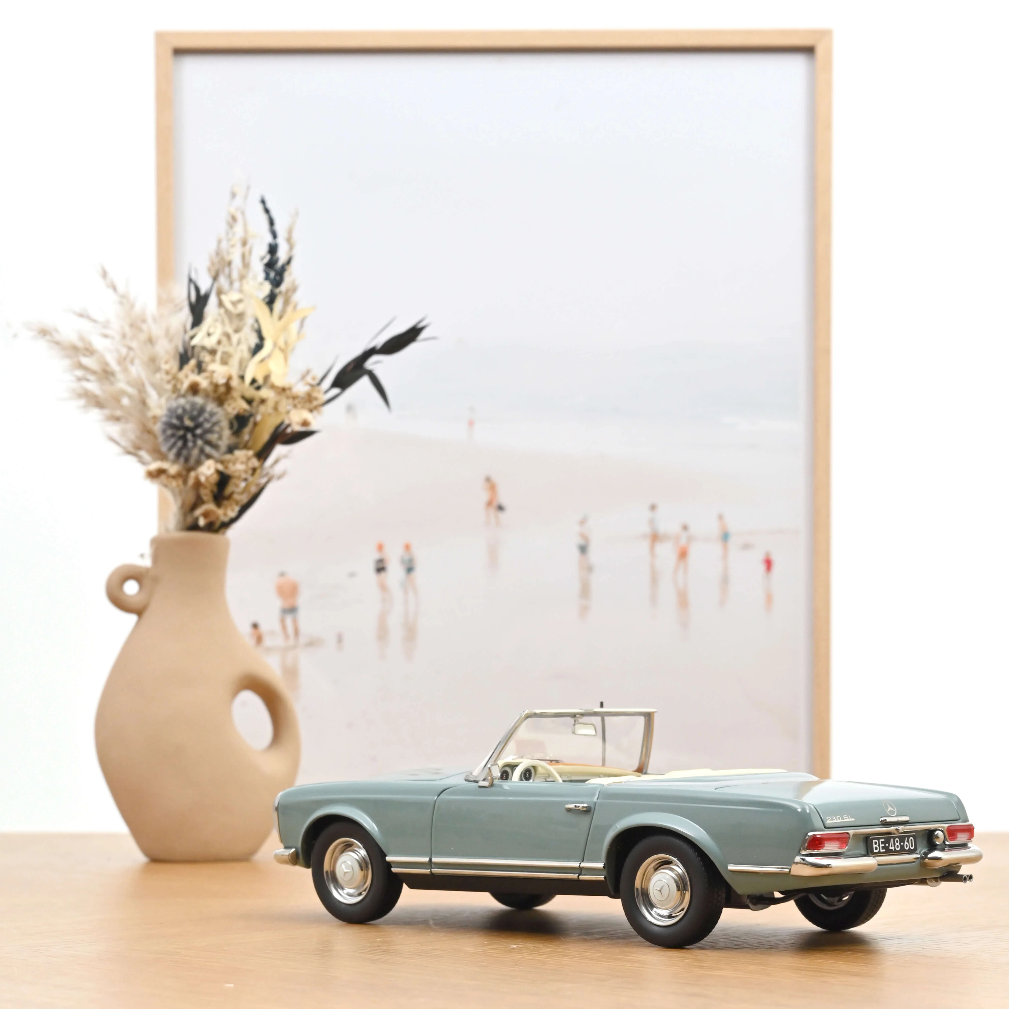 Mercedes-Benz 230 SL 1963 Bleu Horizon 1/18 - Image 4