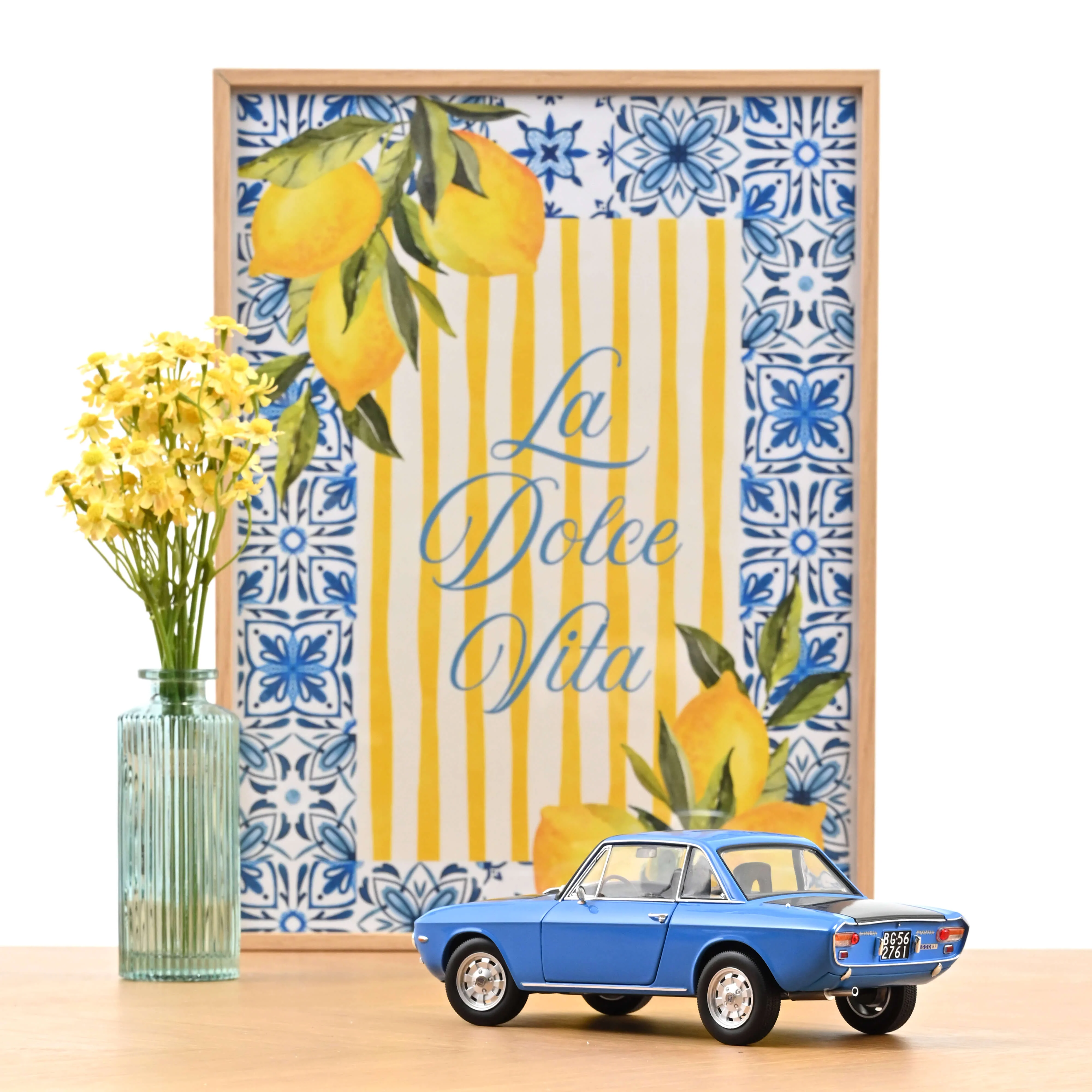 Lancia Fulvia 1600 HF 1971 Bleu  Moyen 1/18 - 200pcs - Image 3