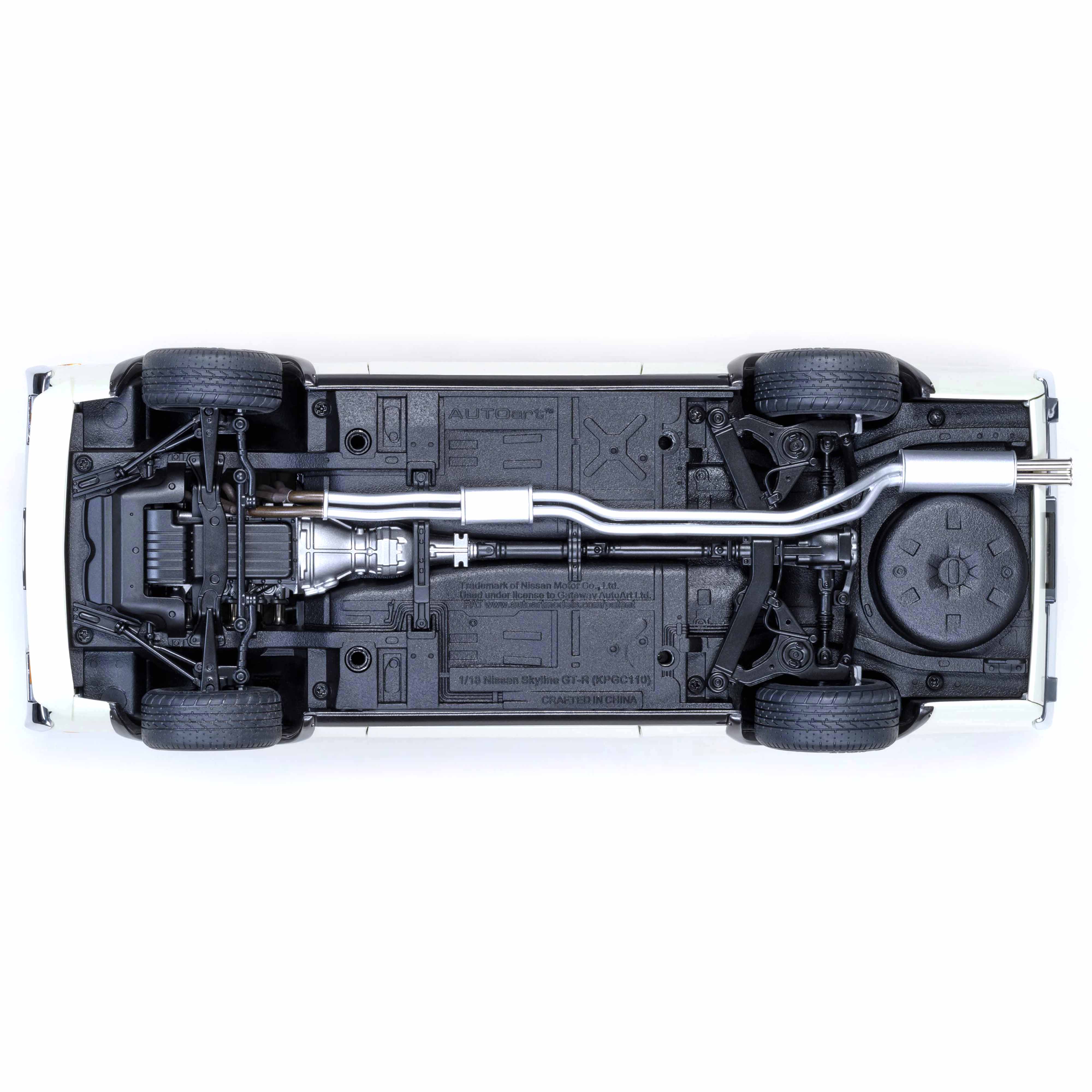 Nissan Skyline 2000 GT-R (KPGC110) Blanc 1/18 - Image 7