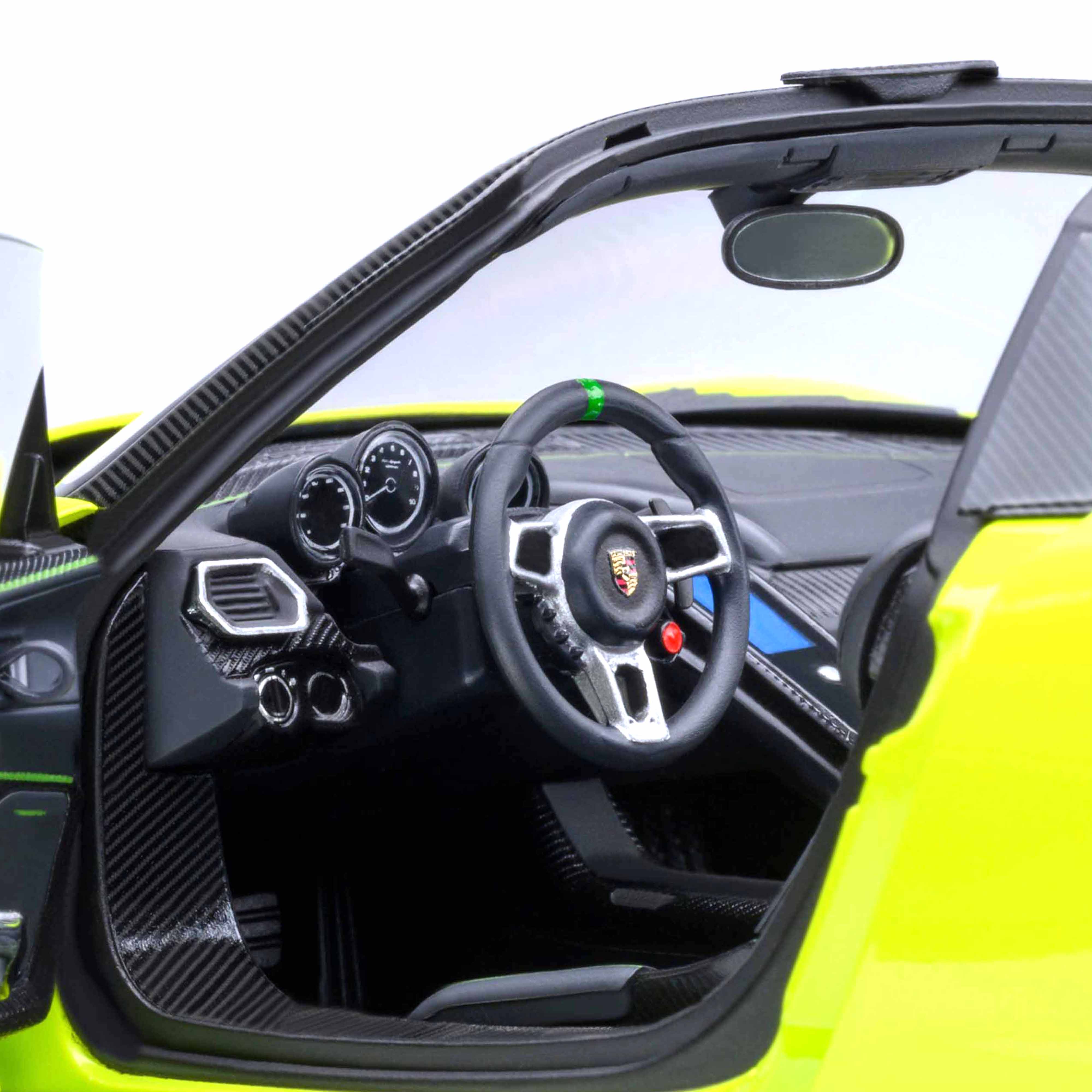 Porsche 918 Spyder Pack Weissach Vert Acide 1/18 - Image 7