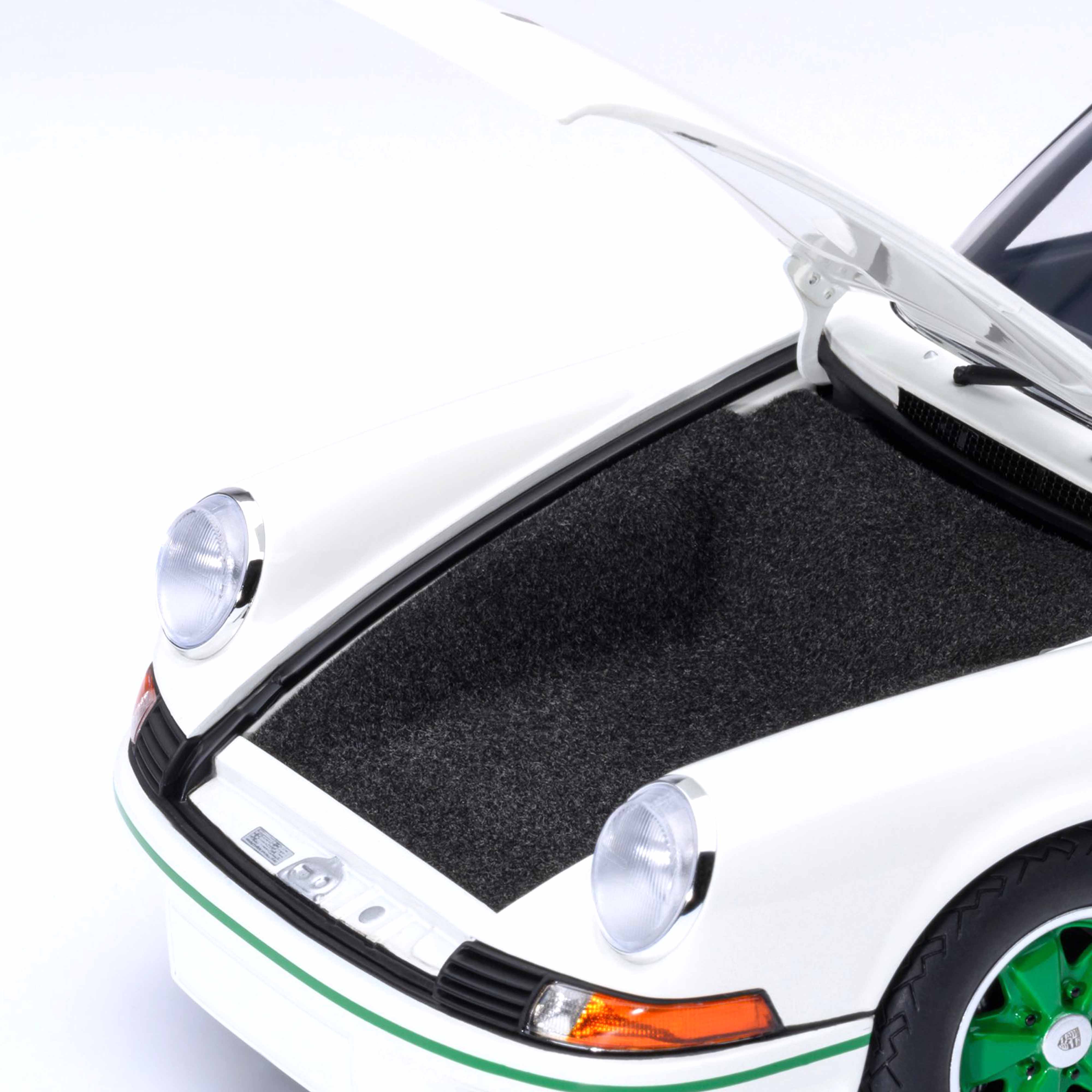 Porsche 911 Carrera 2.7 RS (Grand Prix blanc avec bandes vertes) 1/18 - Image 13