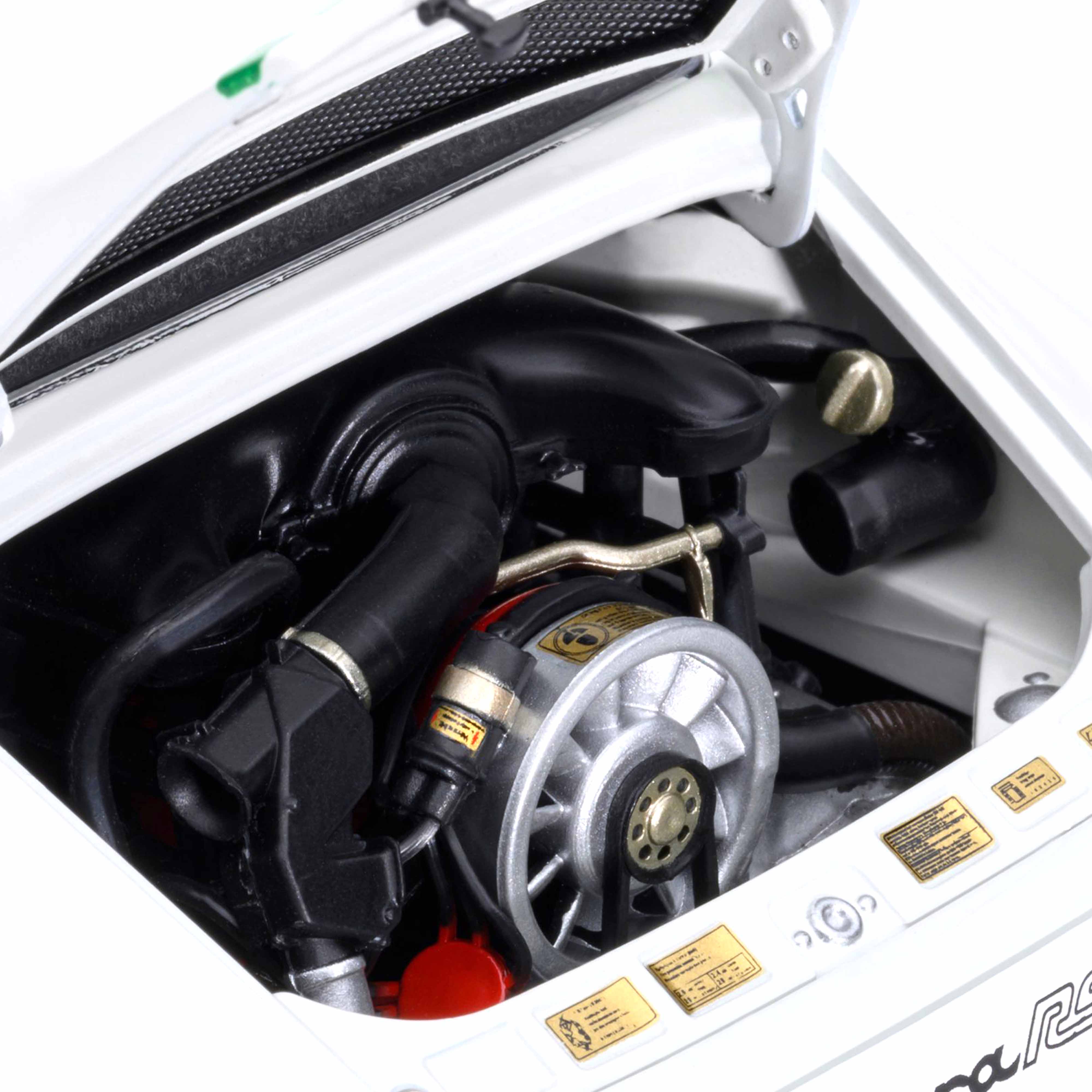 Porsche 911 Carrera 2.7 RS (Grand Prix blanc avec bandes vertes) 1/18 - Image 14