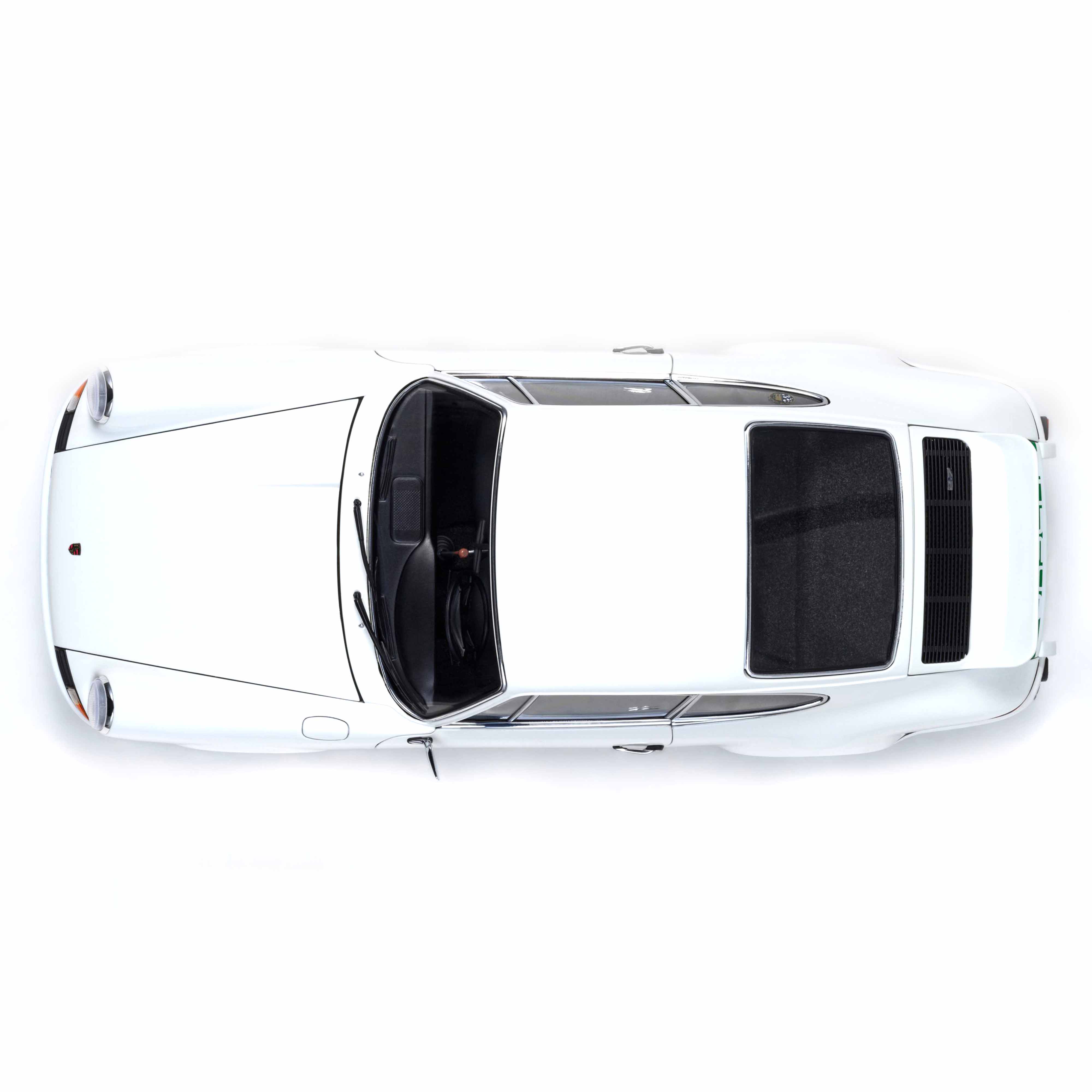 Porsche 911 Carrera 2.7 RS (Grand Prix blanc avec bandes vertes) 1/18 - Image 7