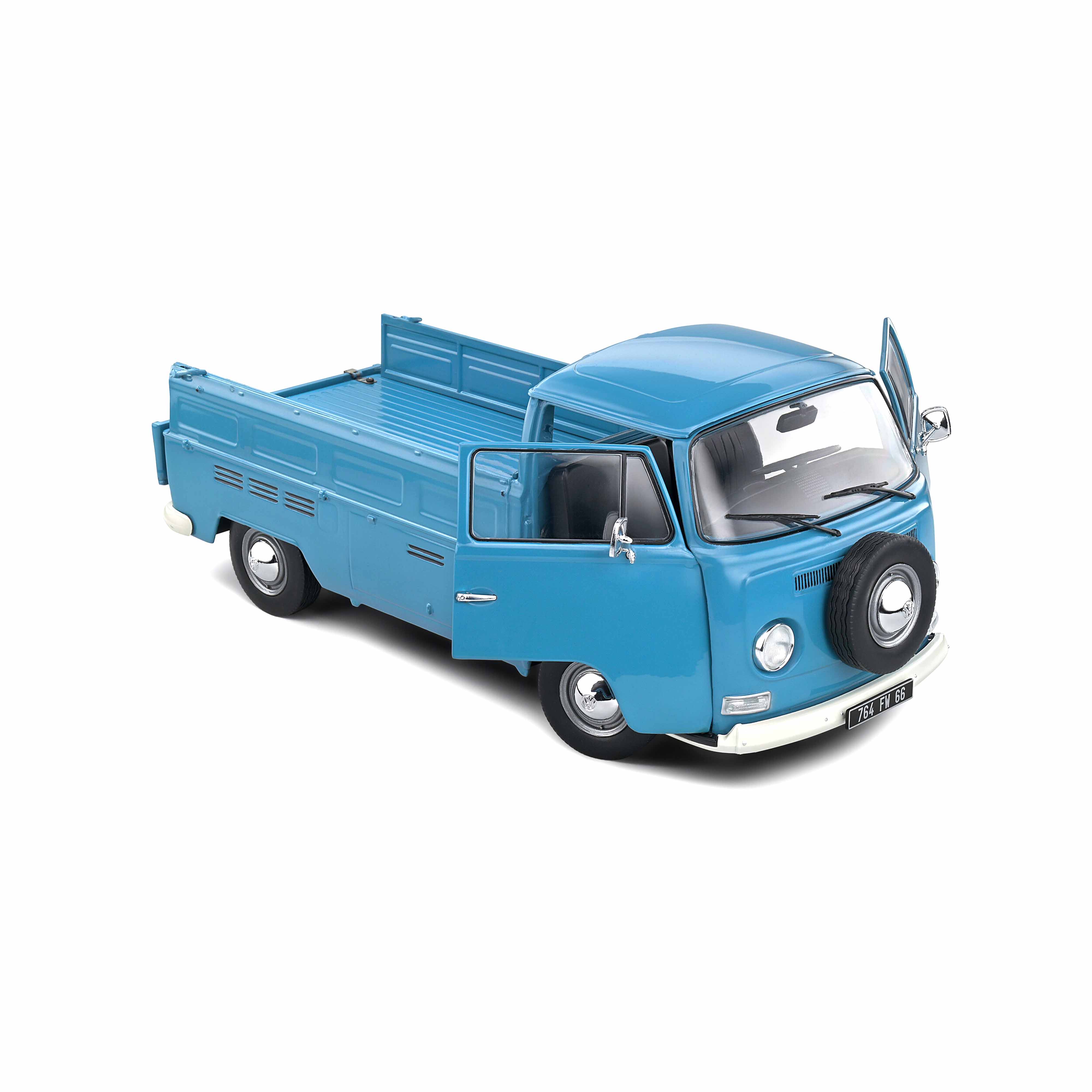 VW T2 Pick Up Bleu Pétrole 1968 1/18 - Image 6