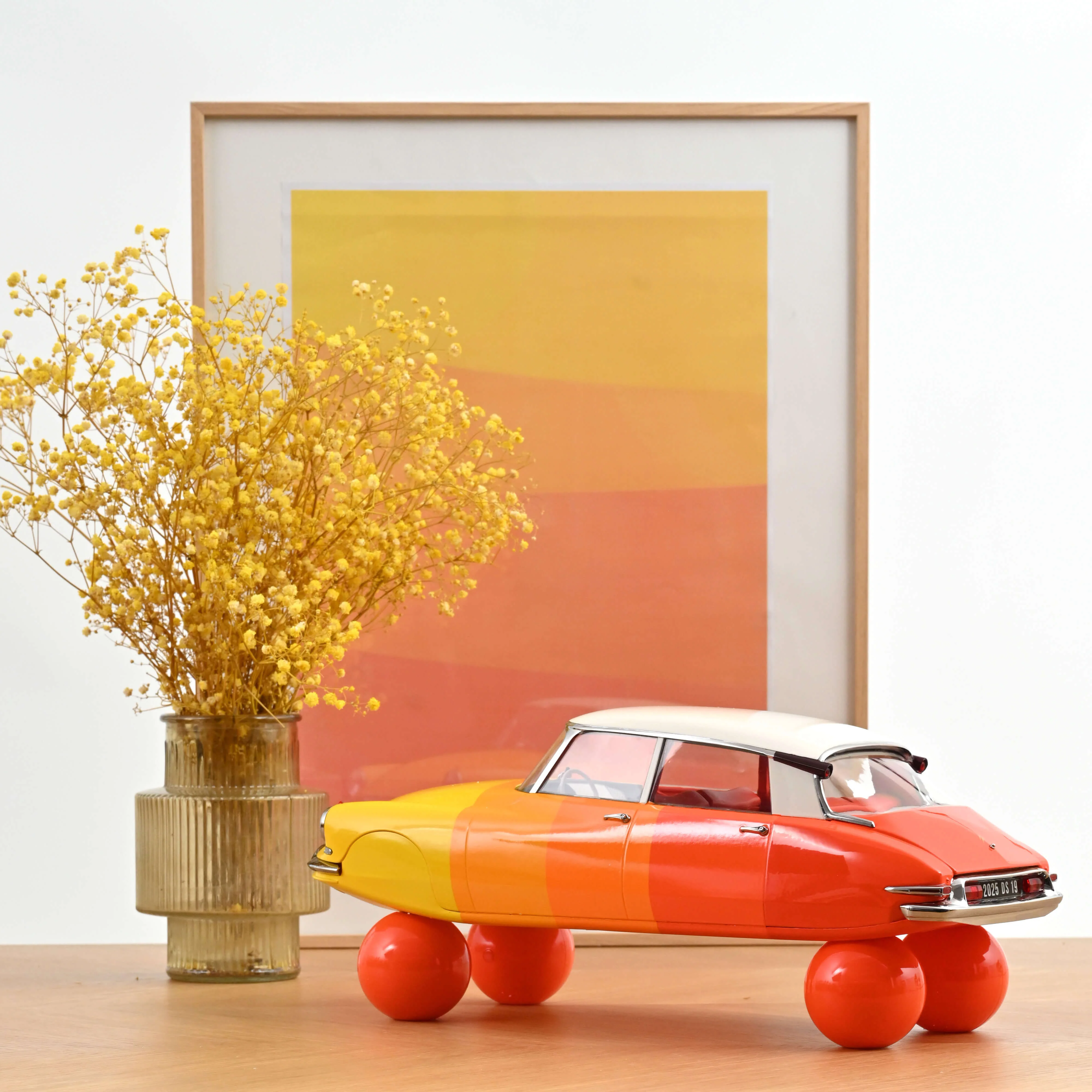 Citroën DS 19 sur boules 1959 Nuancier d'Orange 1/12 - Image 2