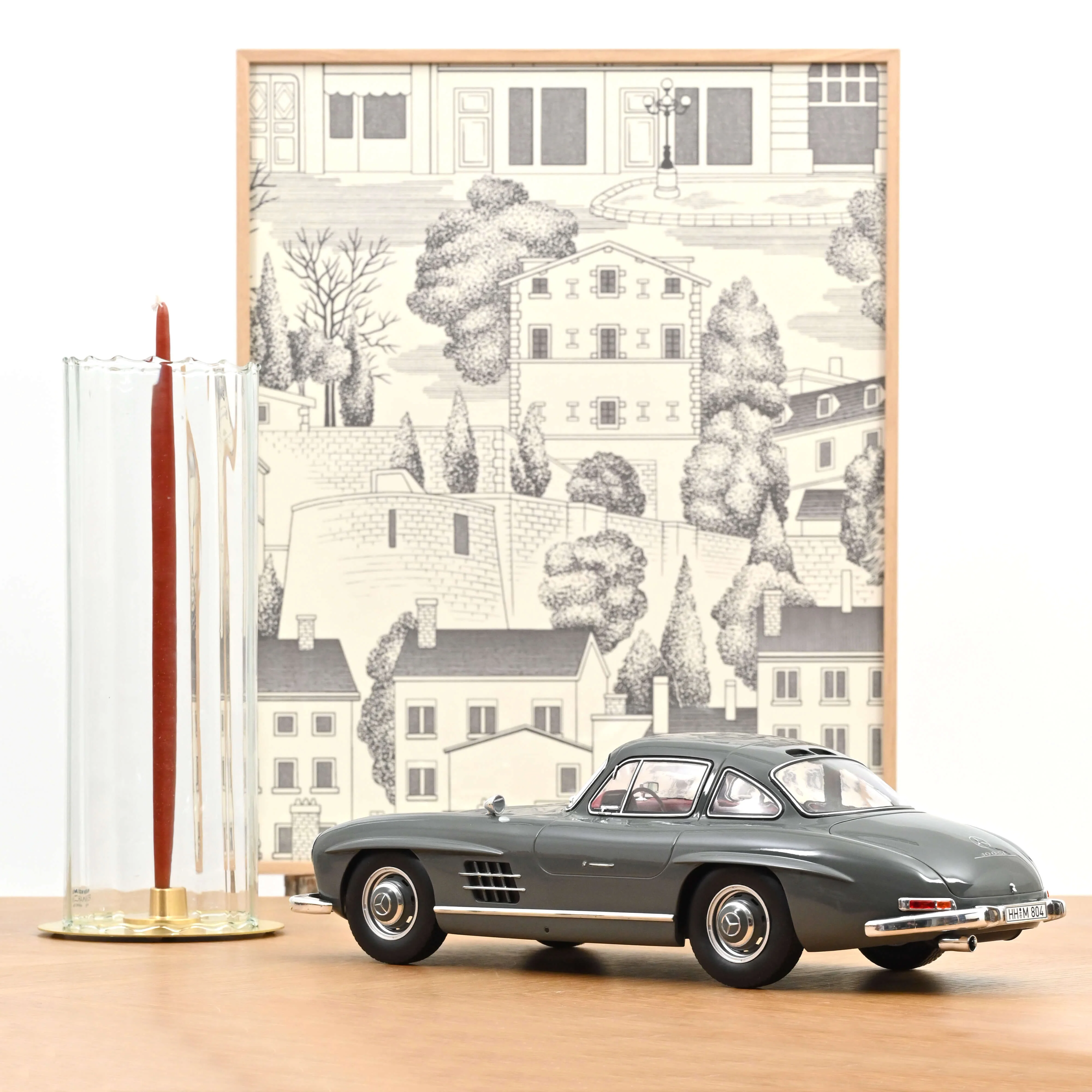 Mercedes-Benz 300 SL 1954 Gris Graphite 1/12 - Image 2
