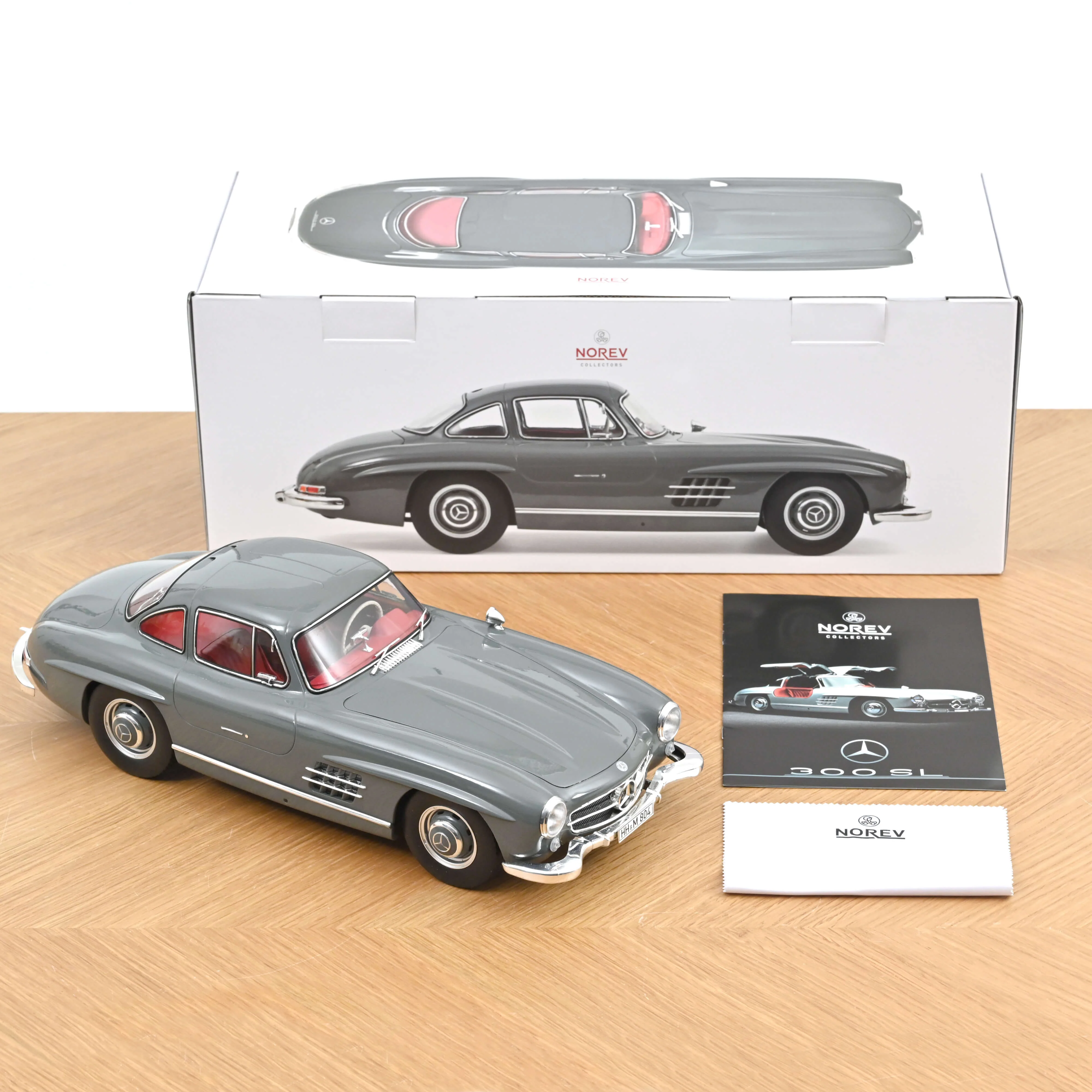 Mercedes-Benz 300 SL 1954 Gris Graphite 1/12 - Image 5