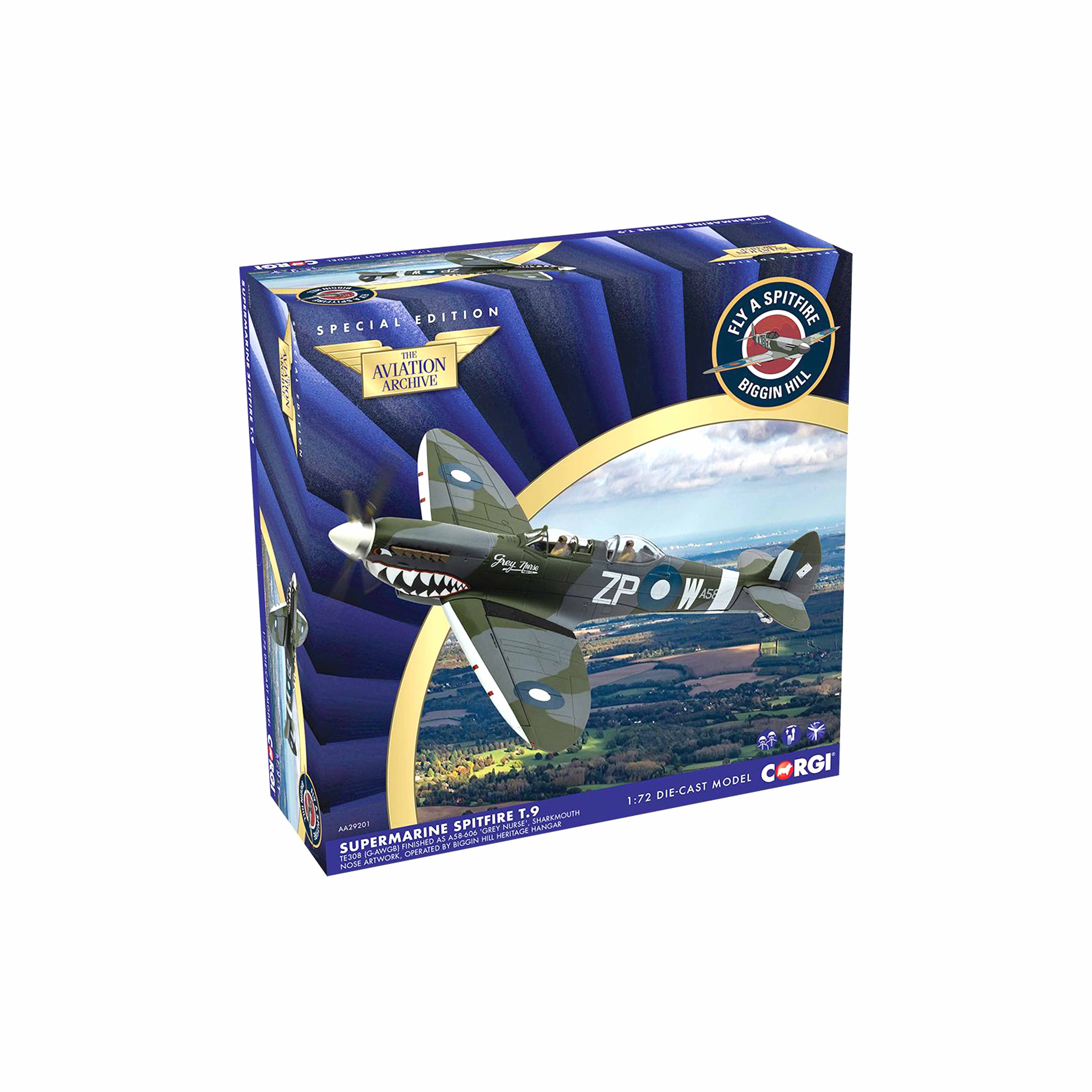 Supermarine Spitfire T.9 A58-606 'Grey Nurse' Sharkmouth 1/72 - Image 2