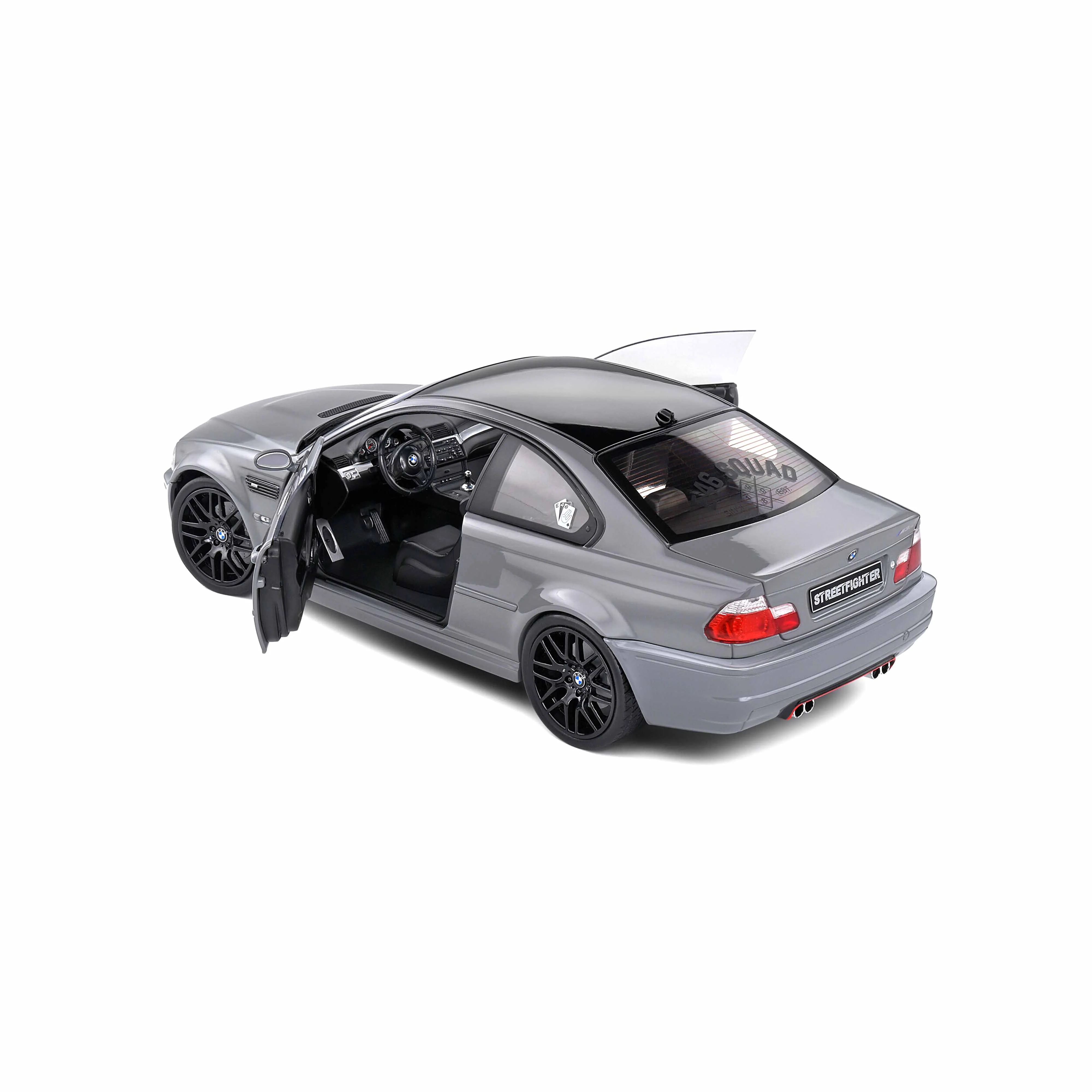 BMW E46 M3 Coupé Streetfighters Nardo Gris 2000 1/18 - Image 6