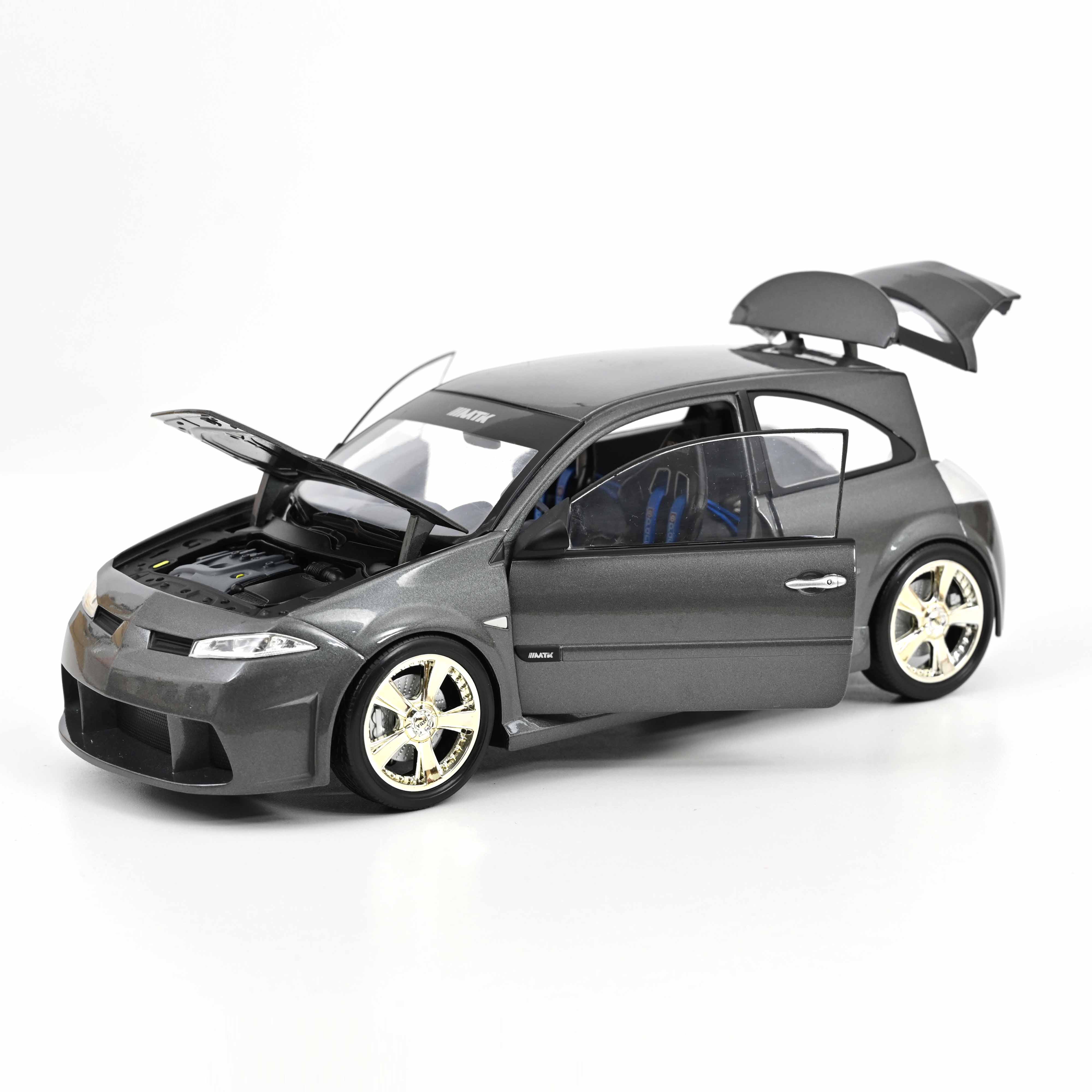 Renault Mégane MTK 2004 Gris Hologramme 1/18 - Image 2