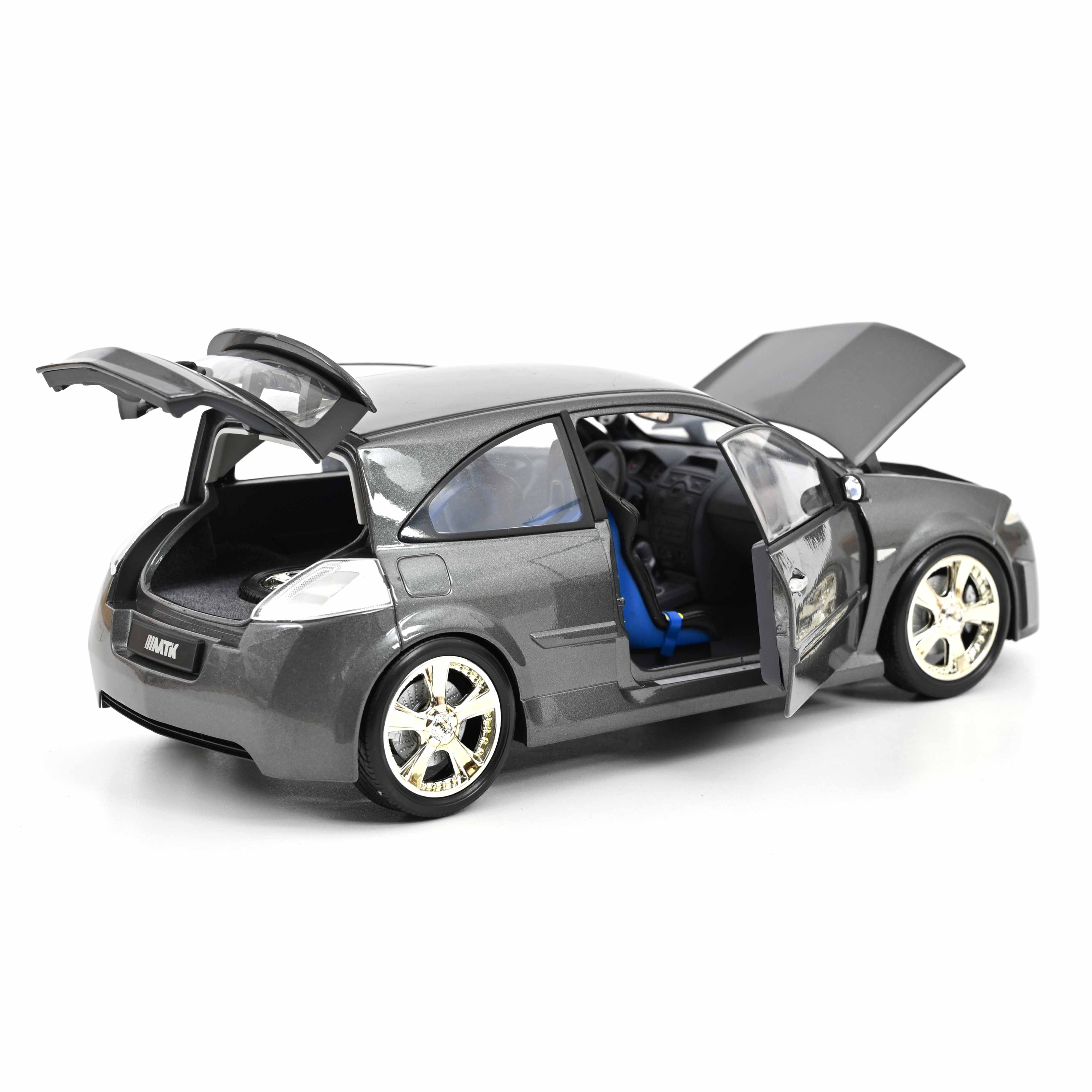 Renault Mégane MTK 2004 Gris Hologramme 1/18 - Image 3