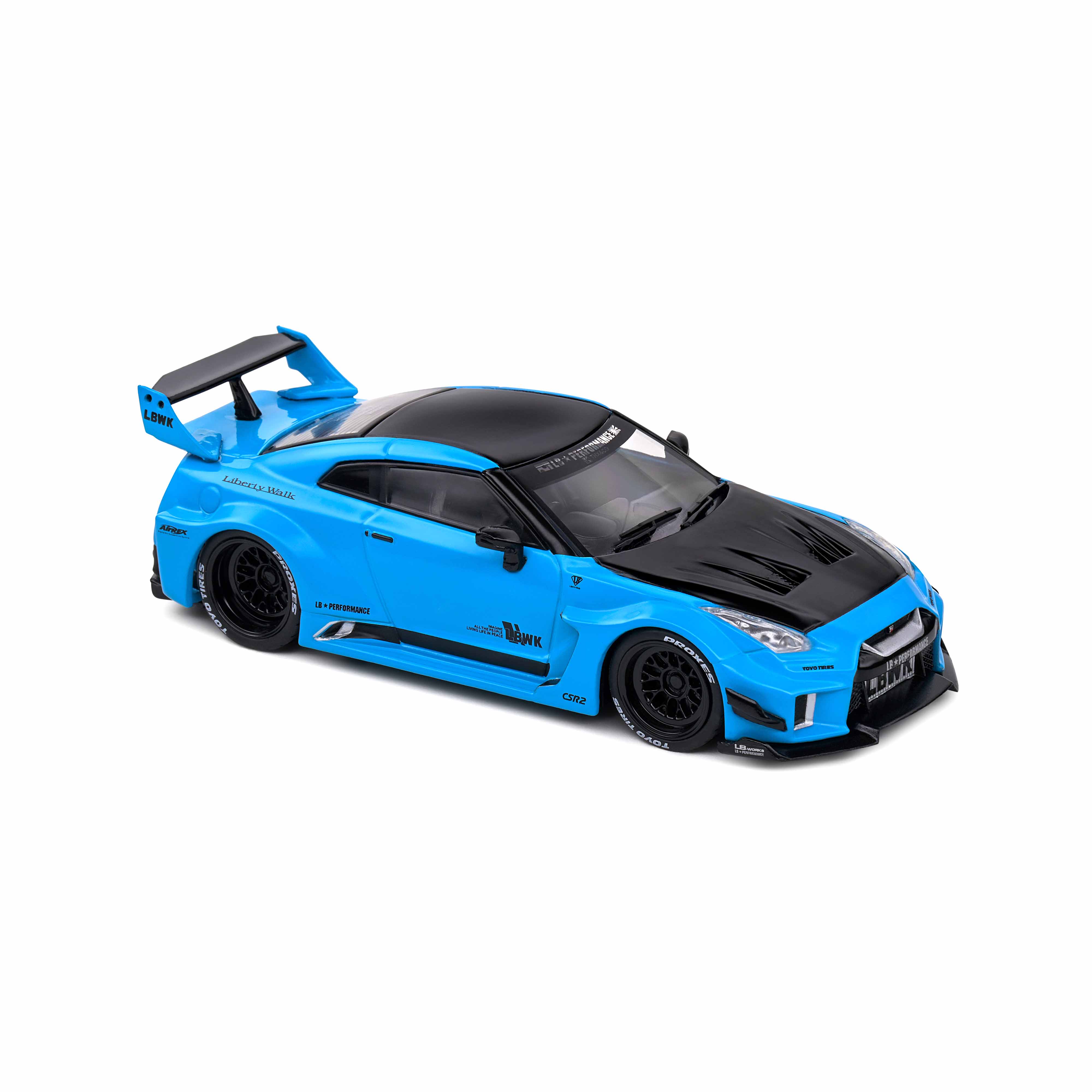 Nissan GTR35 LBWK Silhouette Turquoise 2019 1/43 - Image 6