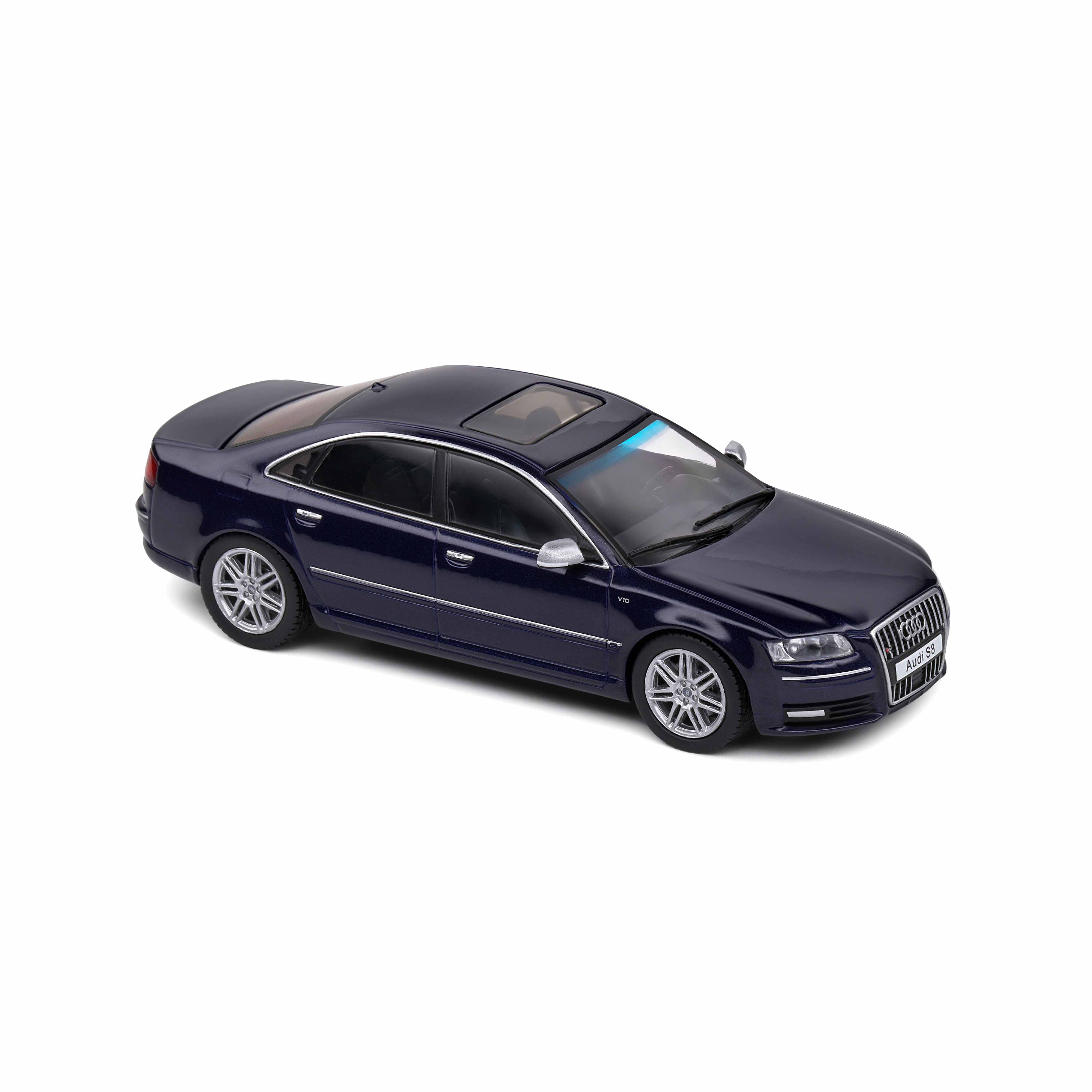 Audi D3 S8 Bleu Nuit Perle 2010 1/43 - Image 6