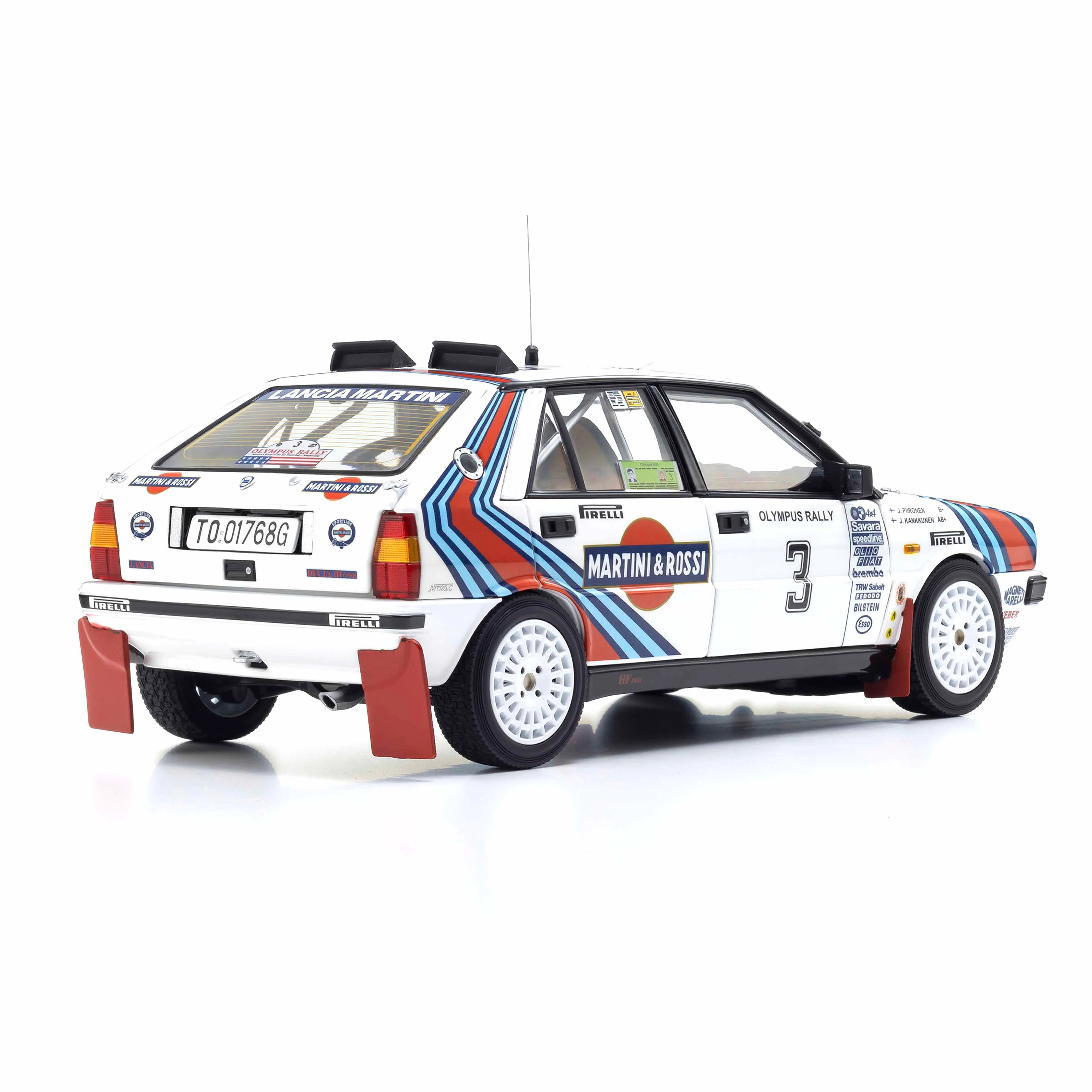 Lancia Delta HF 4WD 1987 Olympus Rally MARTINI ROSSI N°3 1/18 - Image 2