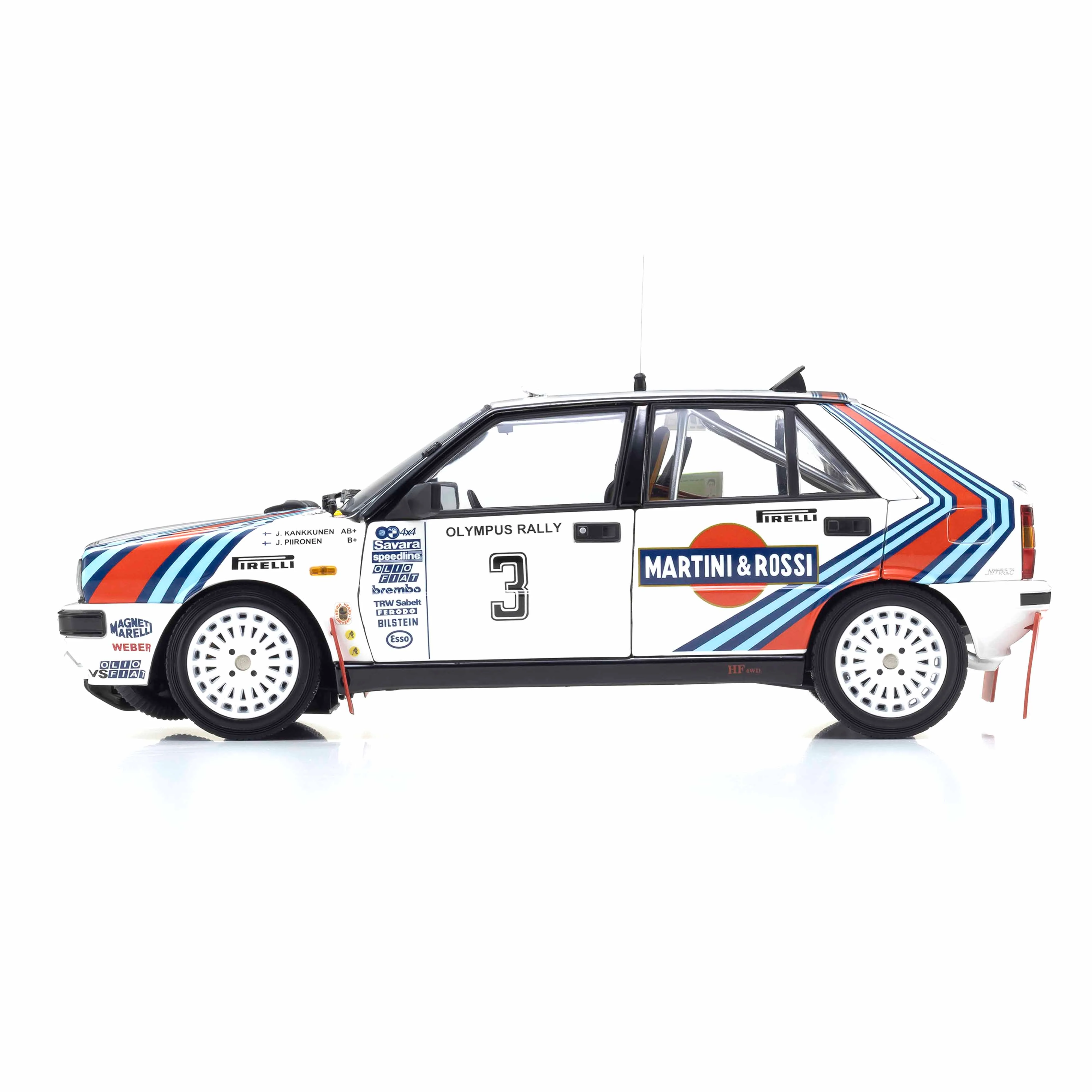 Lancia Delta HF 4WD 1987 Olympus Rally MARTINI ROSSI N°3 1/18 - Image 3