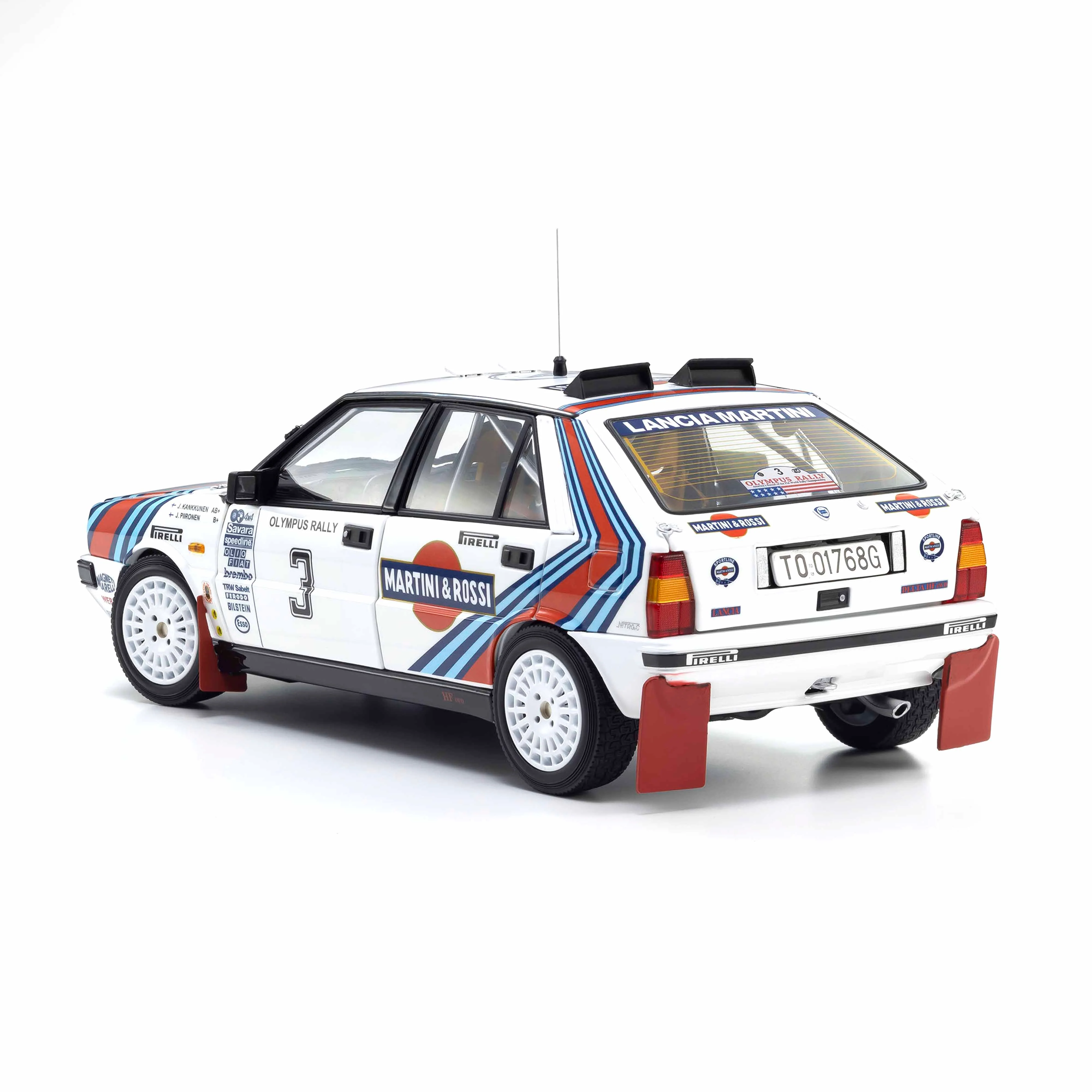Lancia Delta HF 4WD 1987 Olympus Rally MARTINI ROSSI N°3 1/18 - Image 5