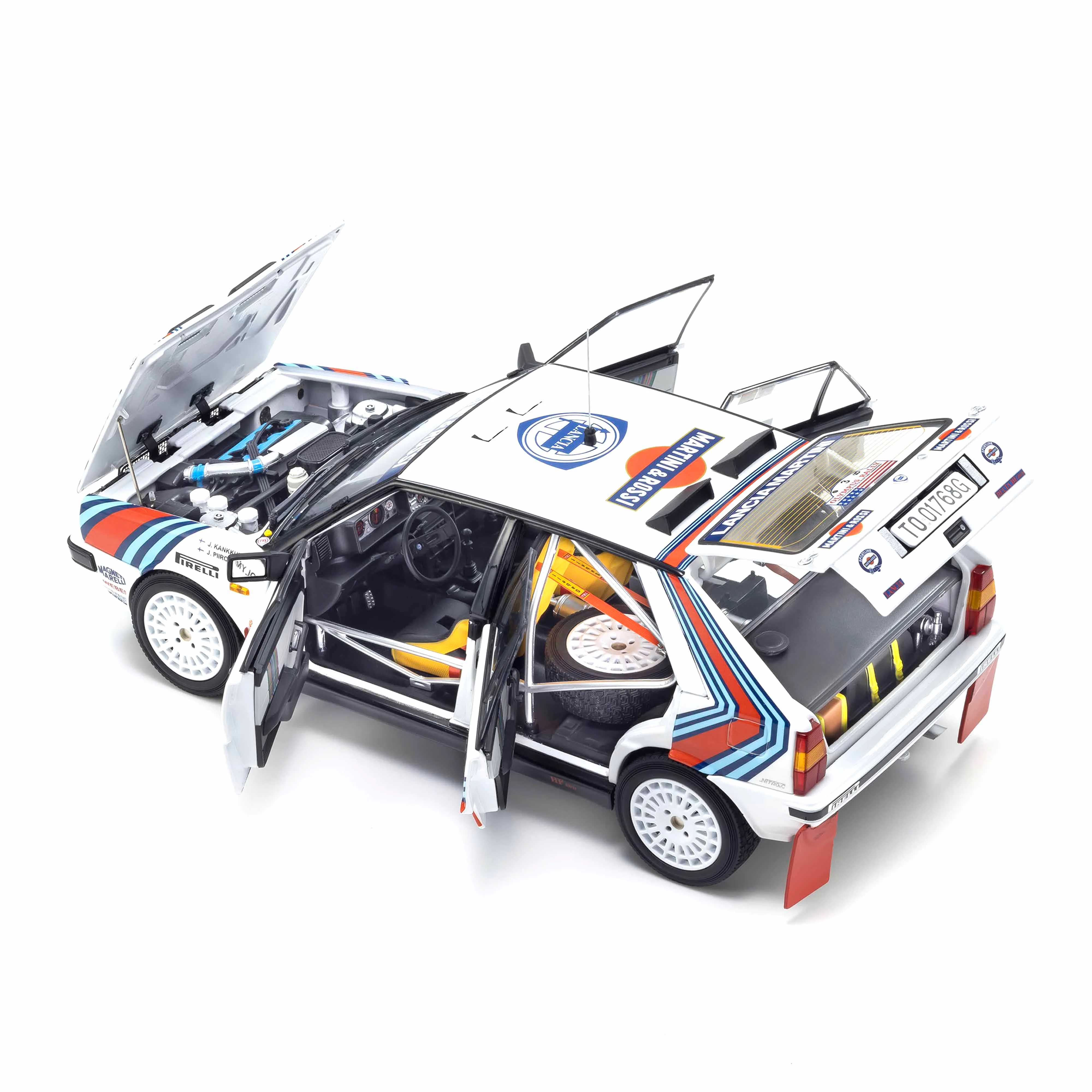 Lancia Delta HF 4WD 1987 Olympus Rally MARTINI ROSSI N°3 1/18 - Image 6