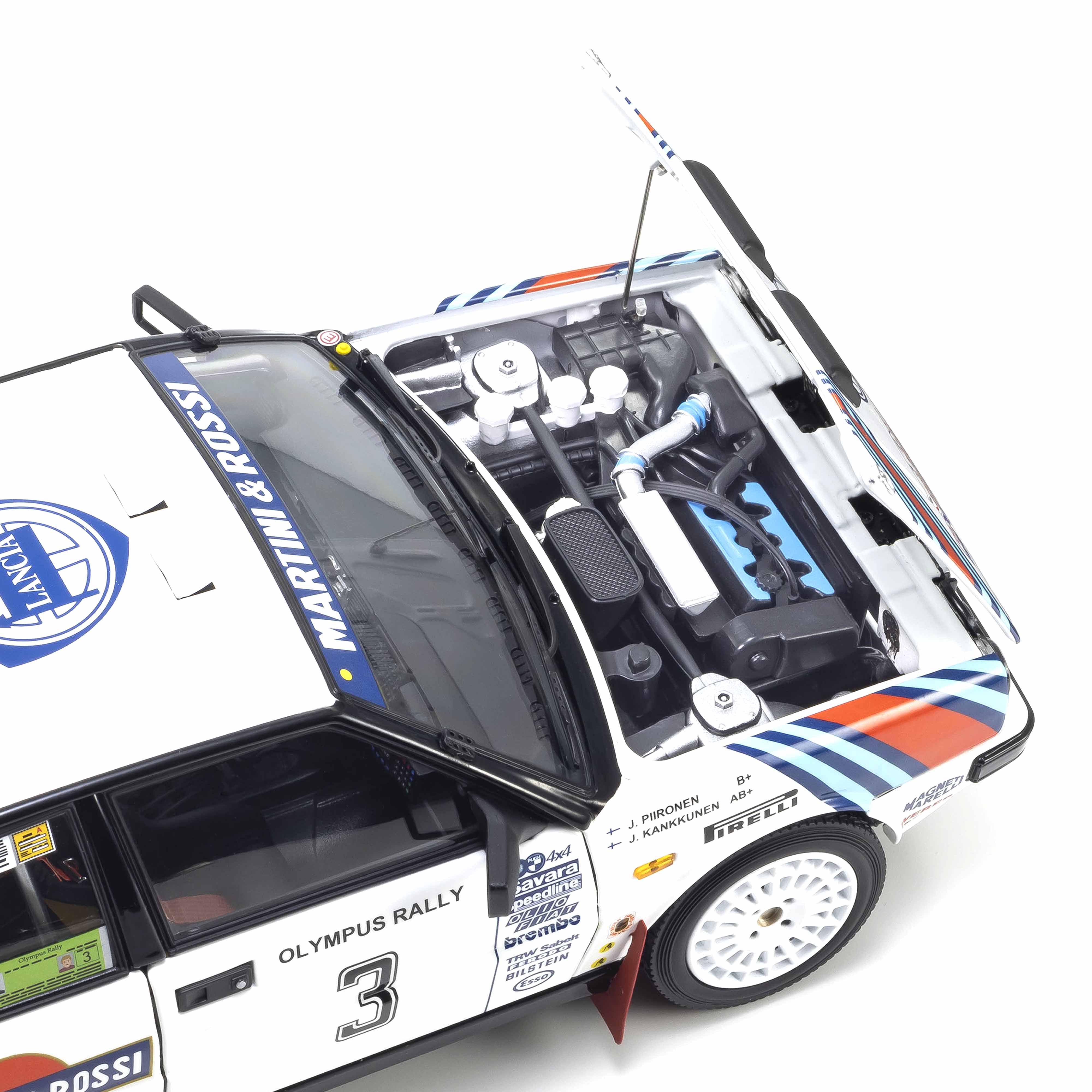 Lancia Delta HF 4WD 1987 Olympus Rally MARTINI ROSSI N°3 1/18 - Image 8