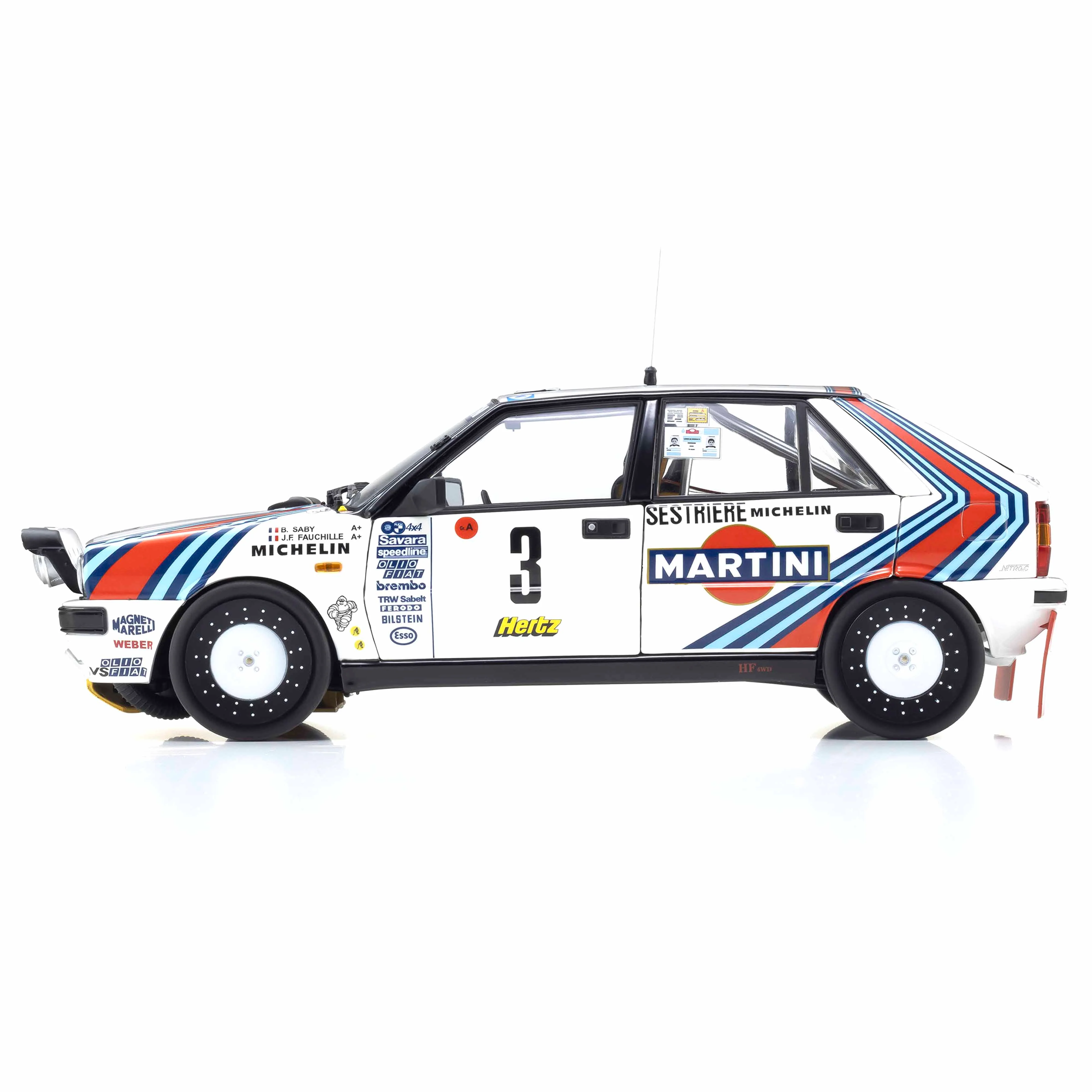 Lancia Delta HF 4WD 1988 Rallye Monte Carlo LANCIA MARTINI N°3 1/18 - Image 3