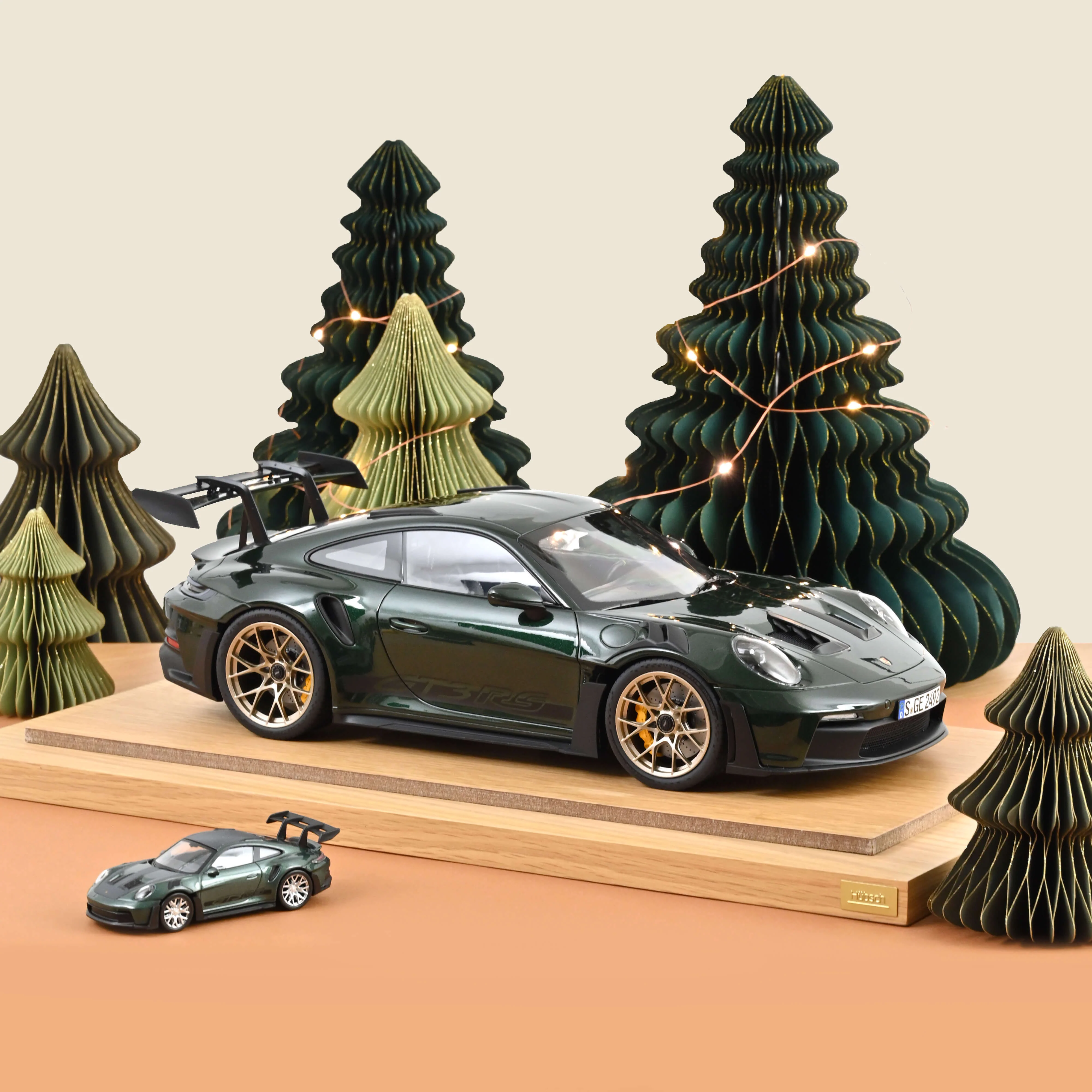 Porsche 911 GT3 RS 2022 Vert Jet métallisé et Noir 1/12