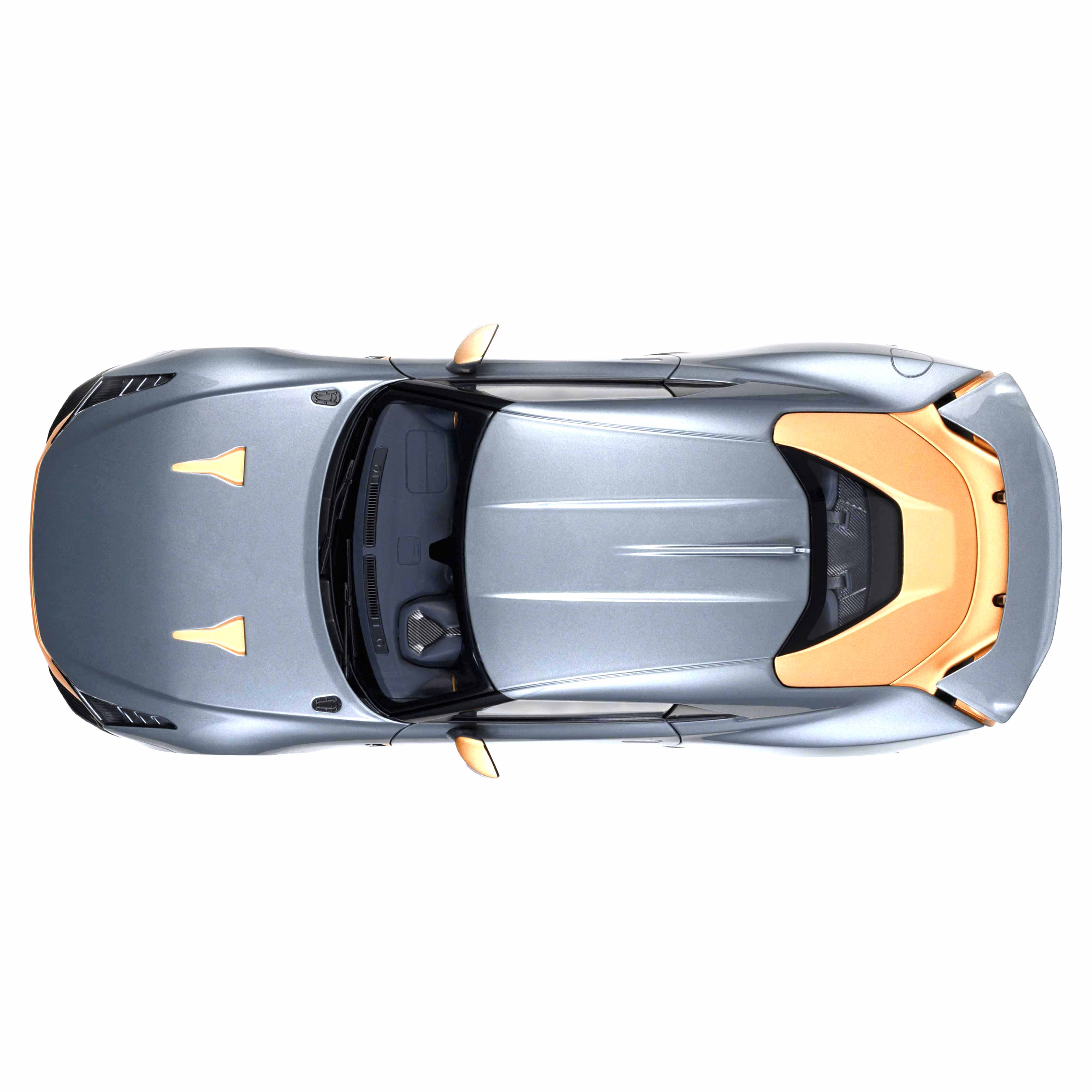 Nissan GT-R50 d'Italdesign Liquid Kinetic Argent/Sigma Or 1/18 - Image 7