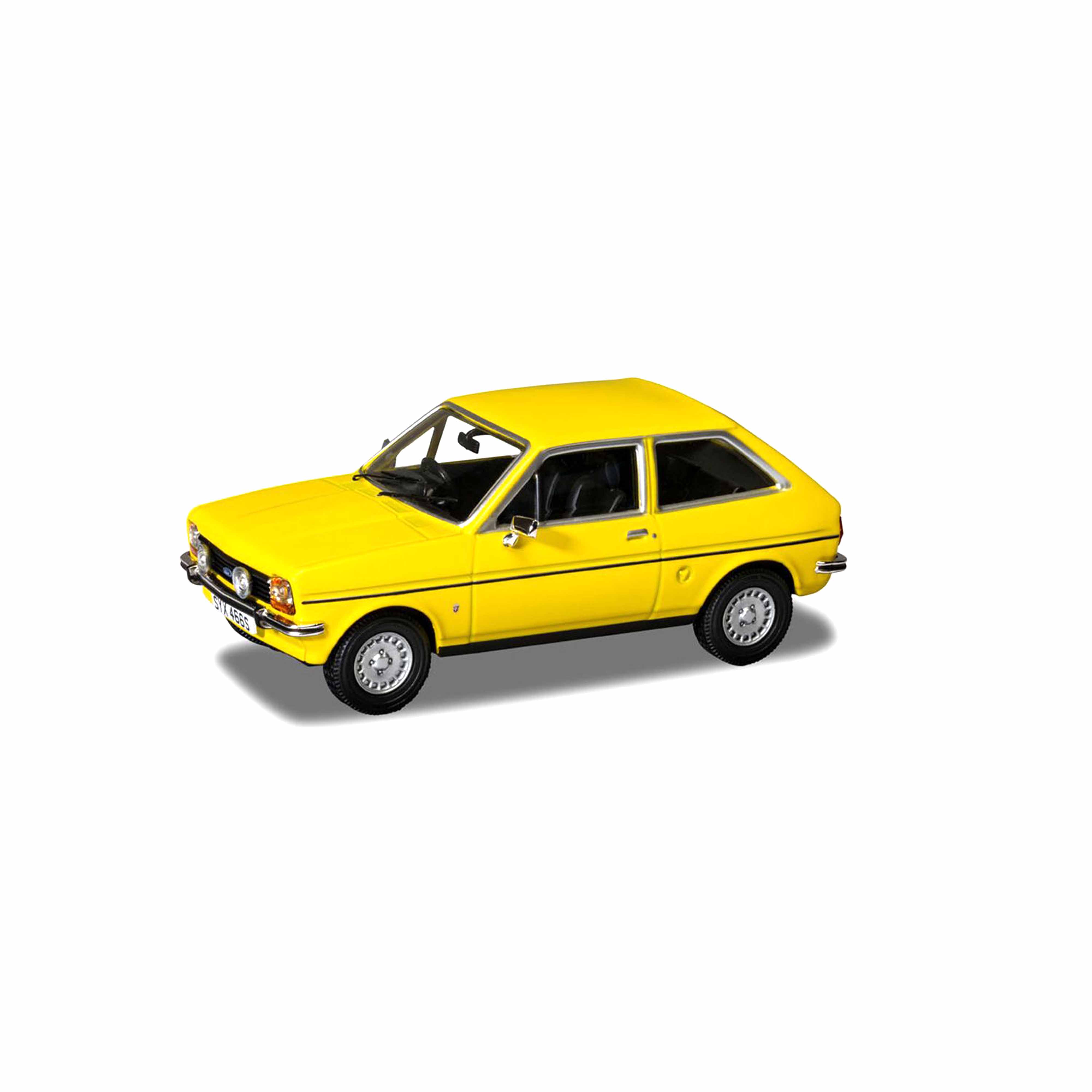 Ford Fiesta MkI 1.3 Ghia Signal Jaune 1/43