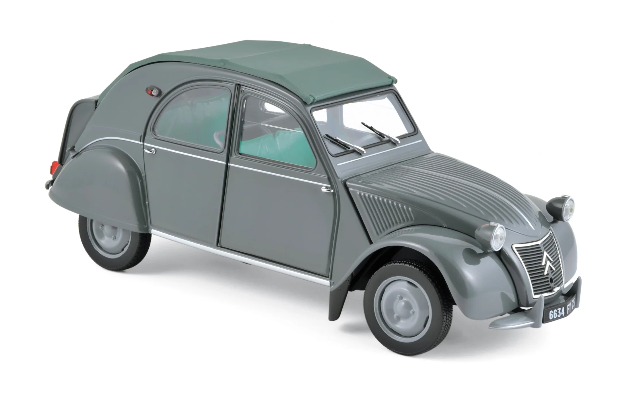Citroën 2CV AZL Malle Bombée 1957 Gris 1/18