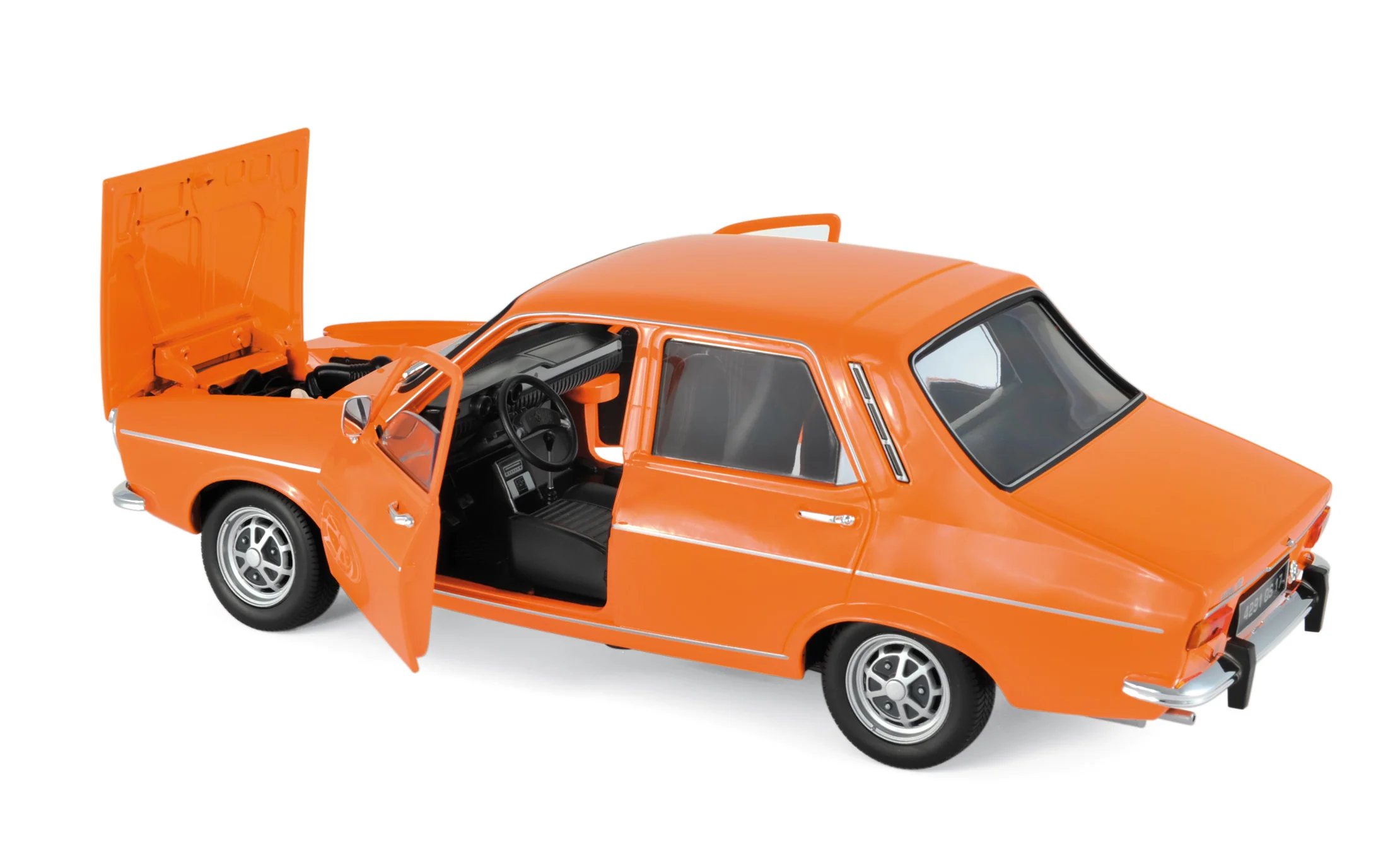 Renault 12 TS 1973 Orange 1/18 - Image 2