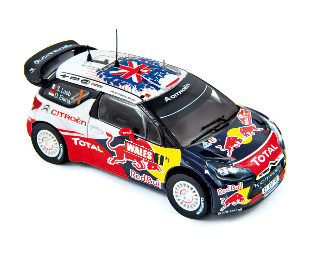 Citroën DS3 WRC 2011 Rallye GB 1 Loeb/Elena Champion du Monde 1/43