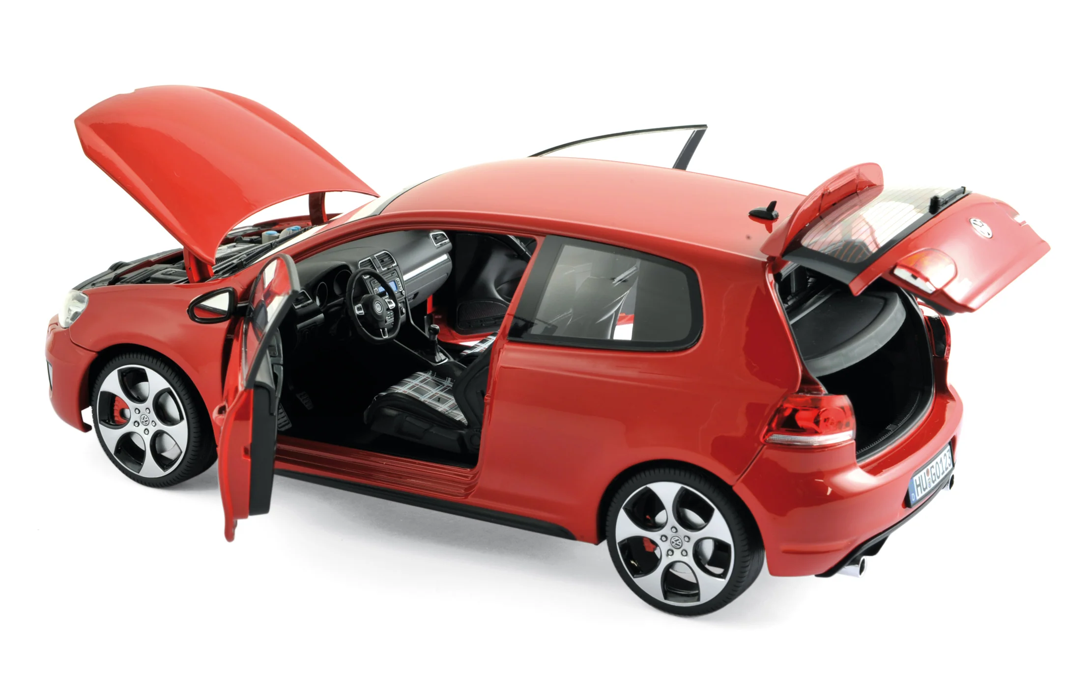 VW Golf GTI 2009 Rouge Tornado 1/18 - Image 2